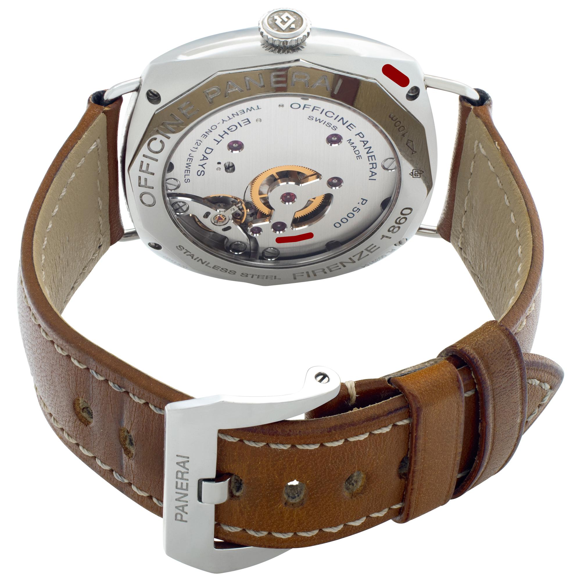Panerai Radiomir Firenze Stainless Steel Wristwatch Ref PAM00609 In Excellent Condition In Surfside, FL