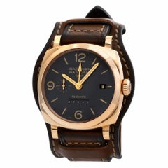 Panerai Radiomir "GMT 10 Power Reserve" PAM 00273 18 Karat Gold Charcoal Dial