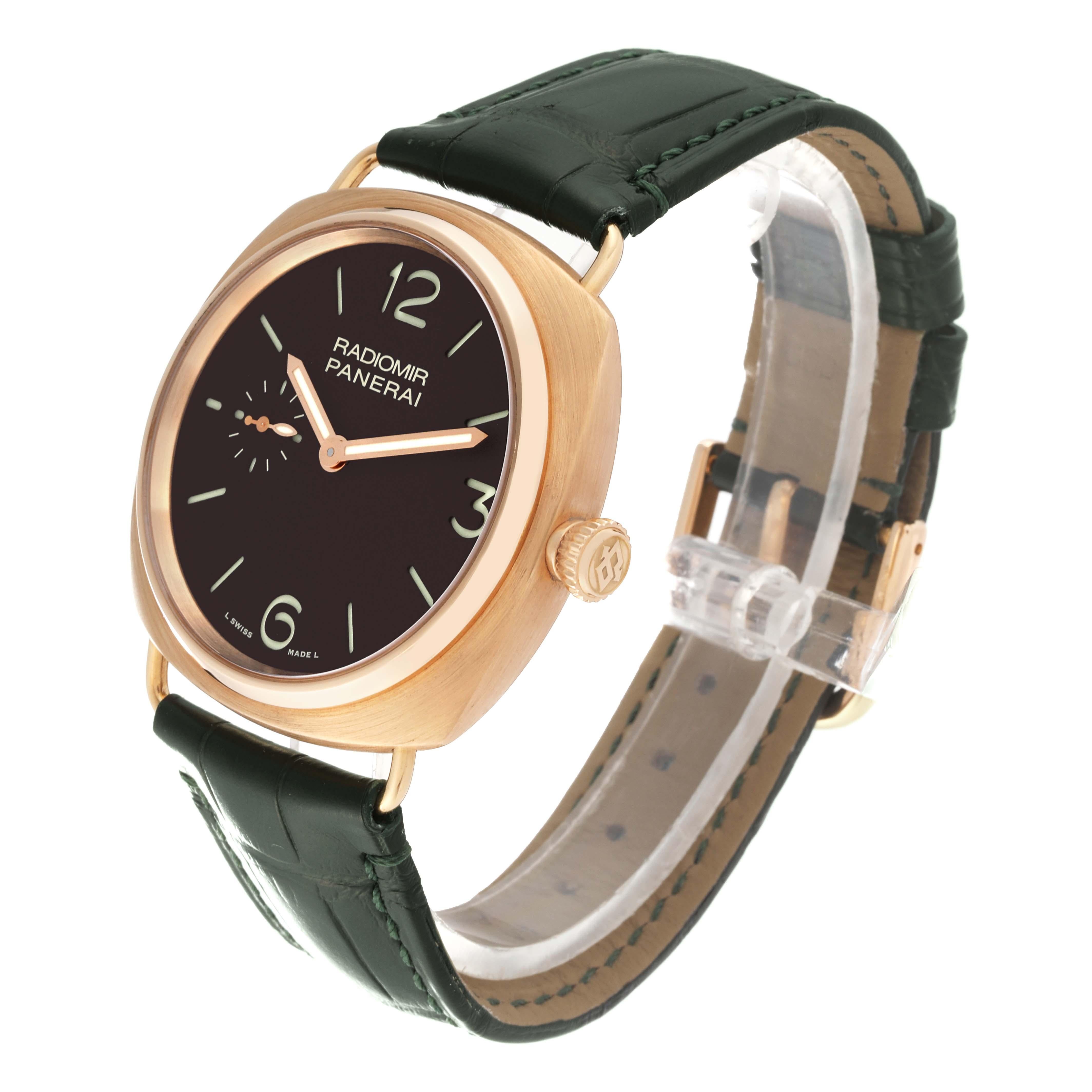 Panerai Radiomir Limited Edition Rose Gold Mens Watch PAM00336 Box Papers For Sale 5