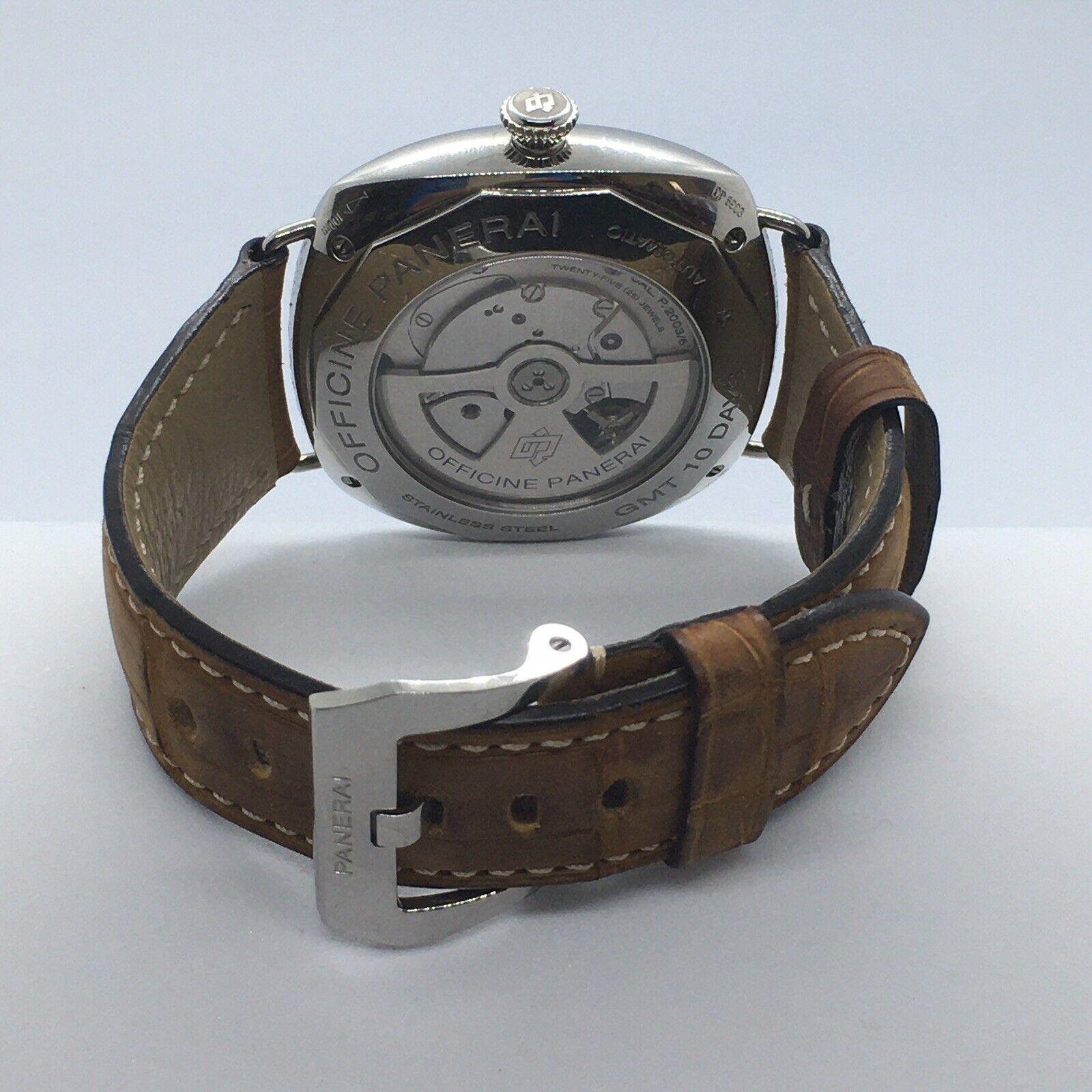 Panerai Radiomir P. 2003/6 GMT10 Days PAM 00685/1000 Super Clean Box Manual In Good Condition For Sale In Santa Monica, CA