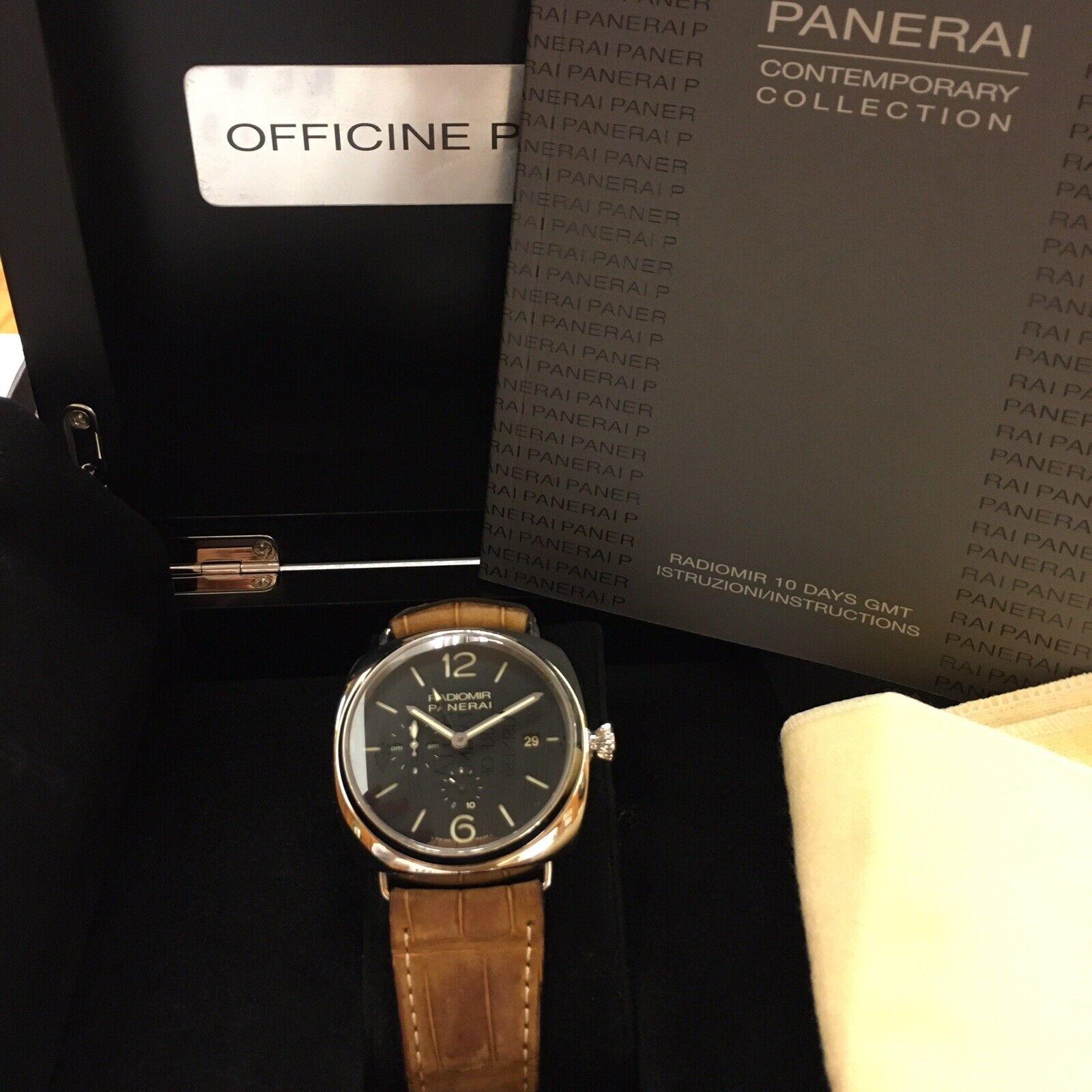 Panerai Radiomir P. 2003/6 GMT10 Days PAM 00685/1000 Super Clean Box Manuale in vendita 4