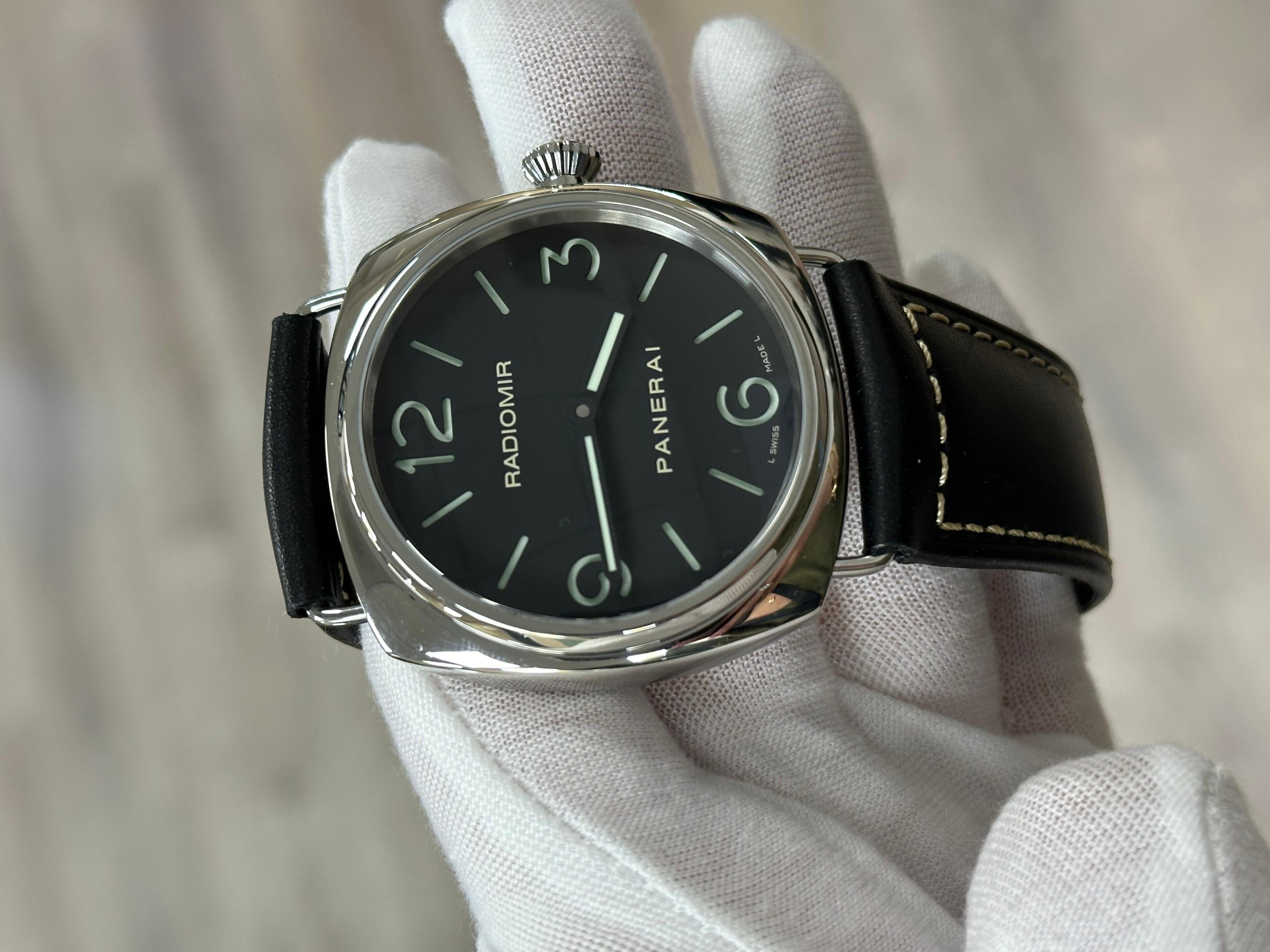 Panerai Radiomir PAM00210 PAM 210 Acciaio Inox Cinturino Pelle Scatola Libretti 1