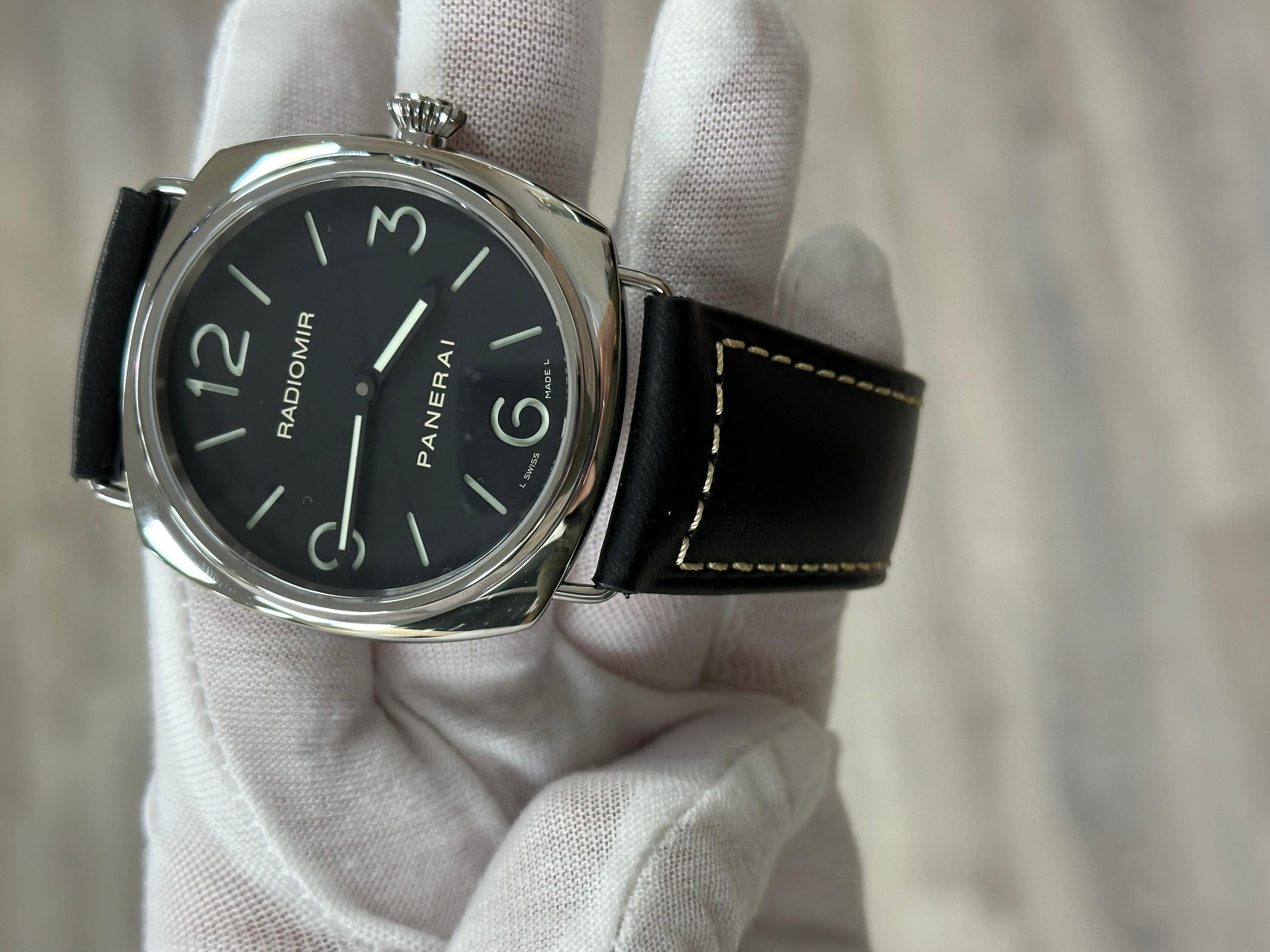 Panerai Radiomir PAM00210 PAM 210 Acciaio Inox Cinturino Pelle Scatola Libretti 2