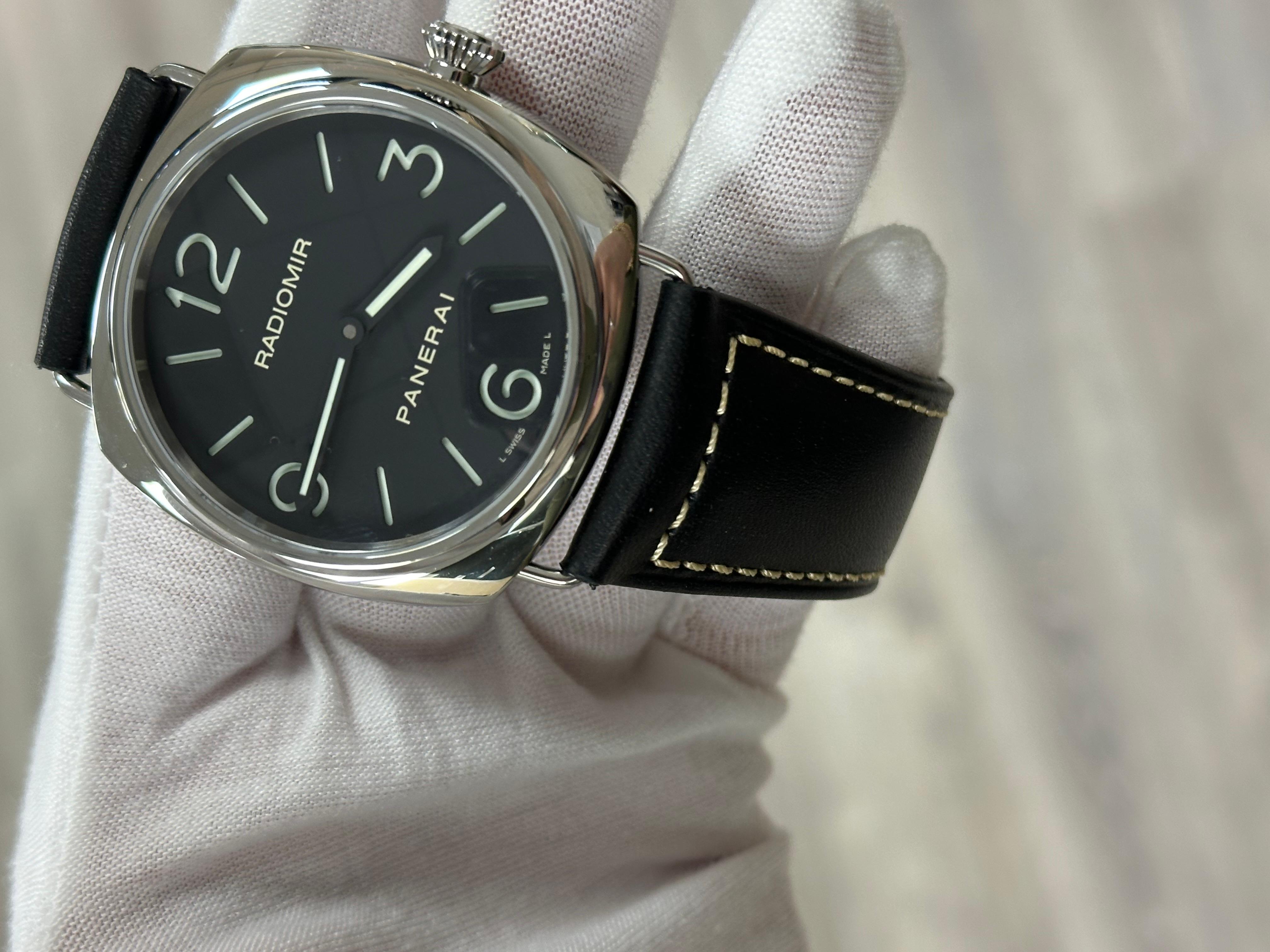 Panerai Radiomir PAM00210 PAM 210 Acciaio Inox Cinturino Pelle Scatola Libretti 3