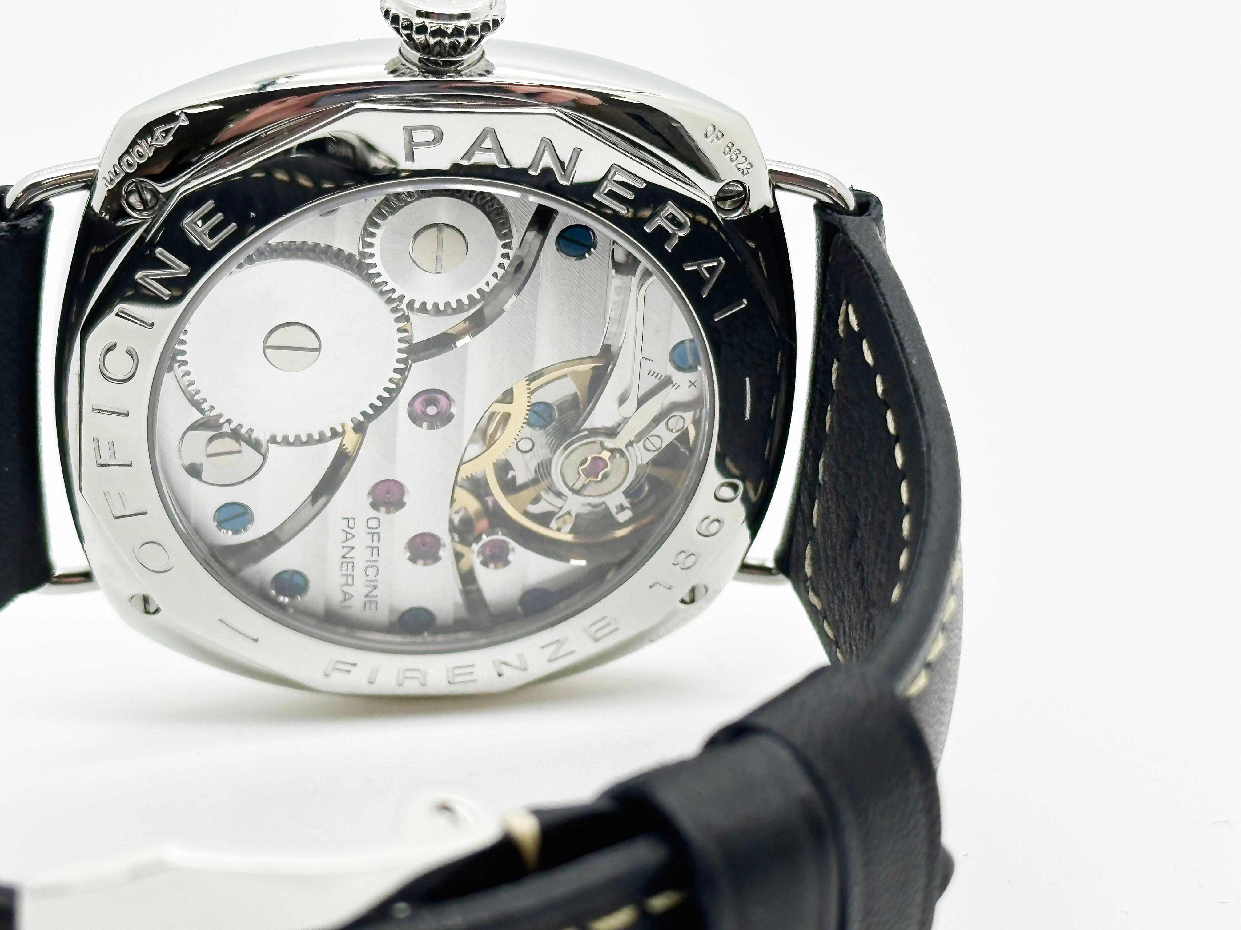 Panerai Radiomir PAM00210 PAM 210 Acciaio Inox Cinturino Pelle Scatola Libretti 5