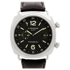 Used Panerai Radiomir PAM00242 Stainless Steel Black Dial Automatic Watch