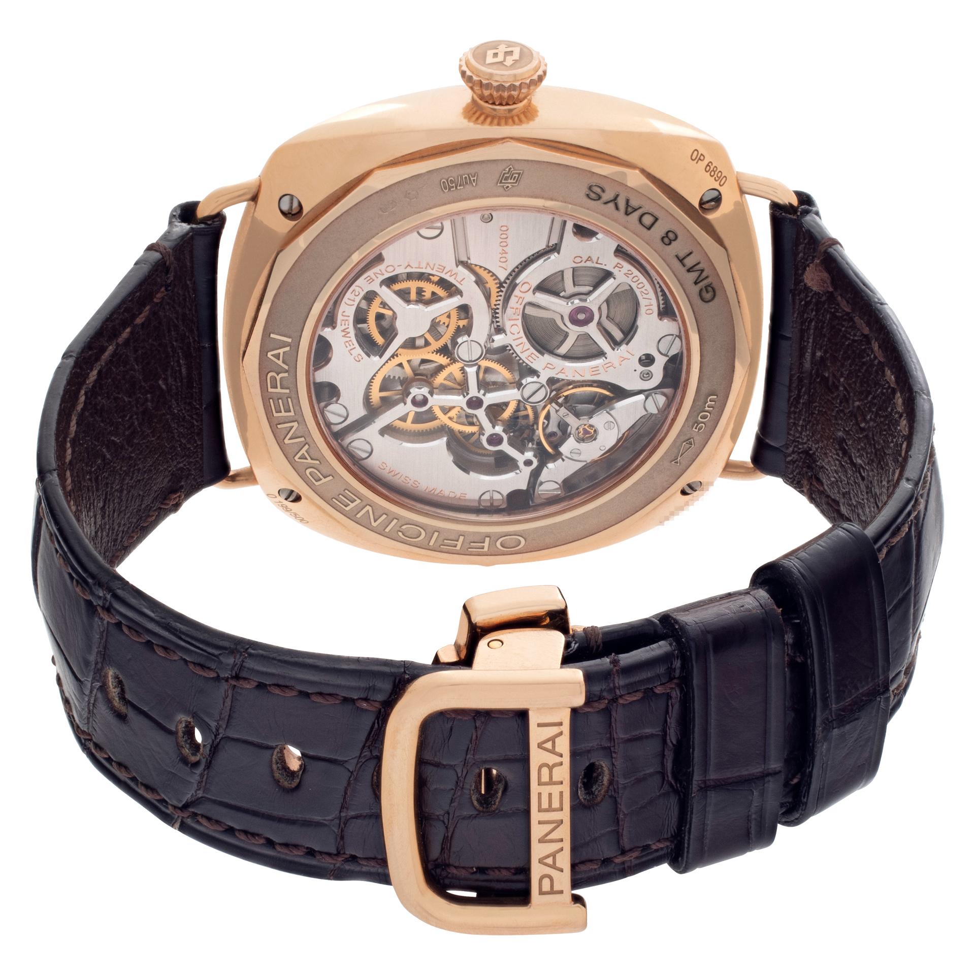 Men's Panerai Radiomir PAM395 in rose gold 45mm Manual watch For Sale