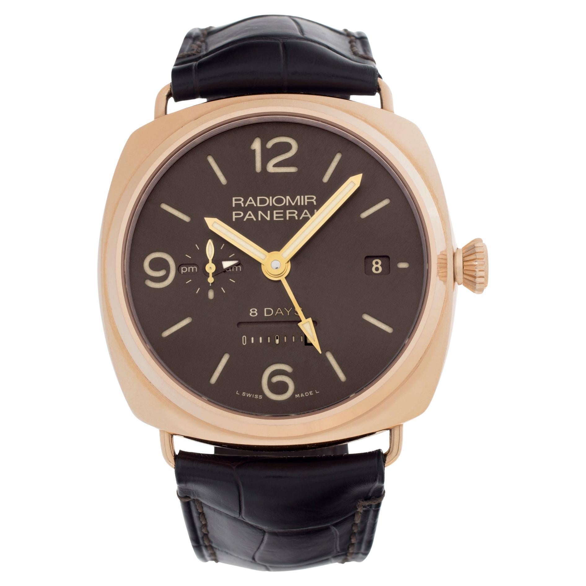 Panerai Radiomir PAM395 in rose gold 45mm Manual watch For Sale