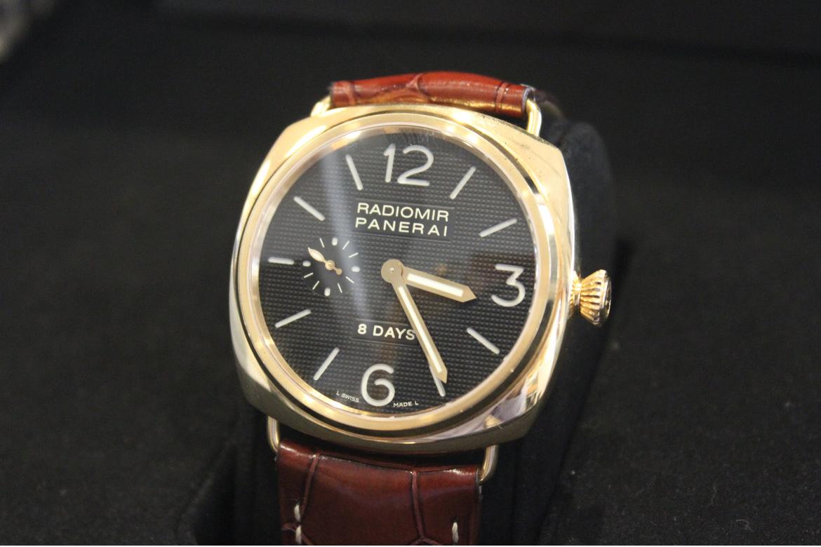 gold panerai watch