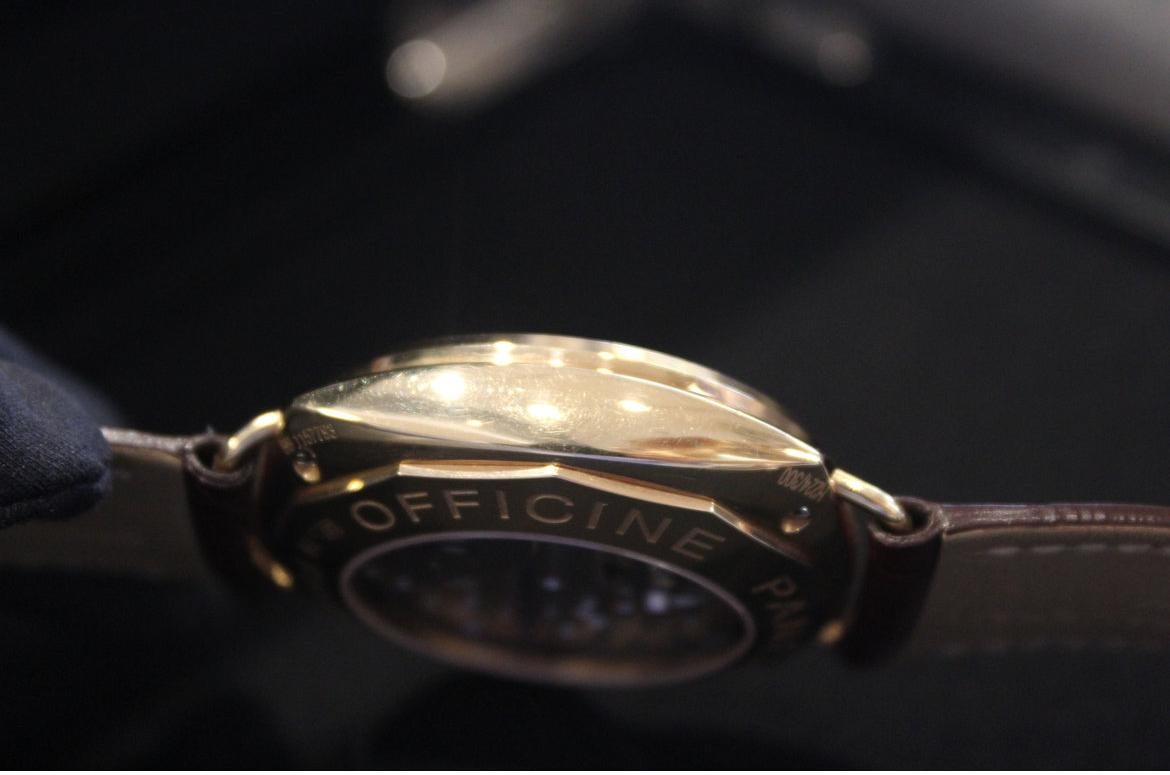 Women's or Men's Panerai Radiomir Rose Gold Limited Edition For Sale