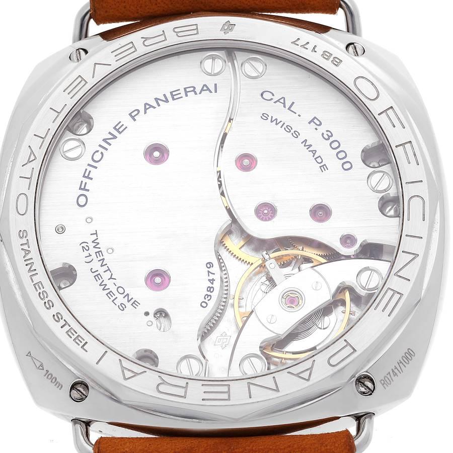 Panerai Radiomir SLC Acciaio 47mm 3 Tage Gangreserve-Uhr PAM00425 Box Papiere im Angebot 2