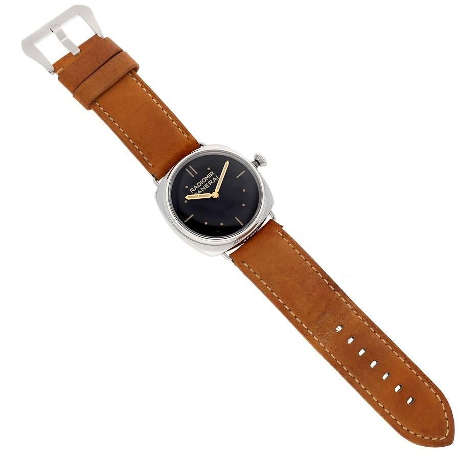 Panerai Radiomir SLC Acciaio 47mm 3 Tage Gangreserve-Uhr PAM00425 Box Papiere im Angebot 4