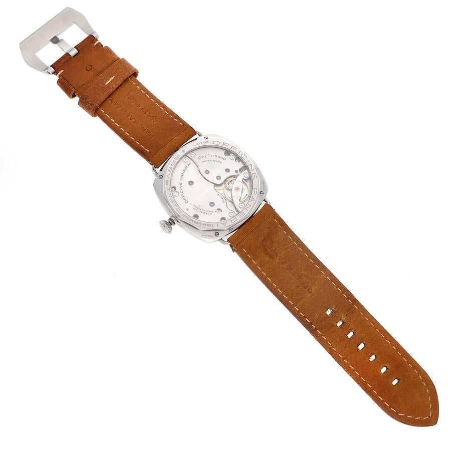 Panerai Radiomir SLC Acciaio 47mm 3 Tage Gangreserve-Uhr PAM00425 Box Papiere im Angebot 5