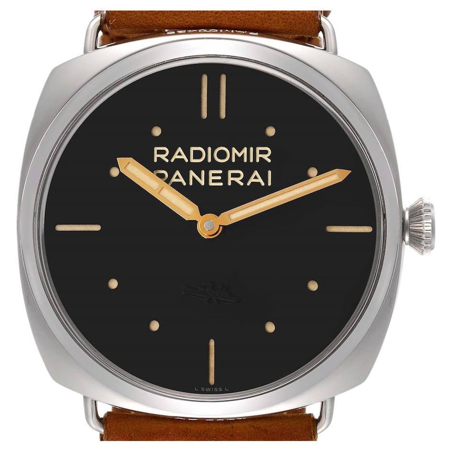 Panerai Radiomir SLC Acciaio 47mm 3 Days Power Reserve Watch PAM00425 Box  Papers For Sale at 1stDibs