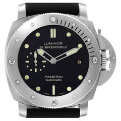 Panerai Submersible 1950 Titanium Mens Watch PAM00305 Box Papers