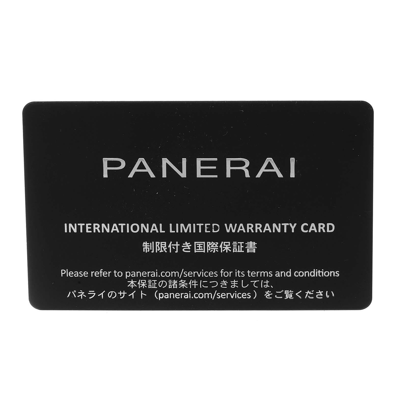 Panerai Submersible Azzurro Black Dial Steel Mens Watch PAM01209 Card 4