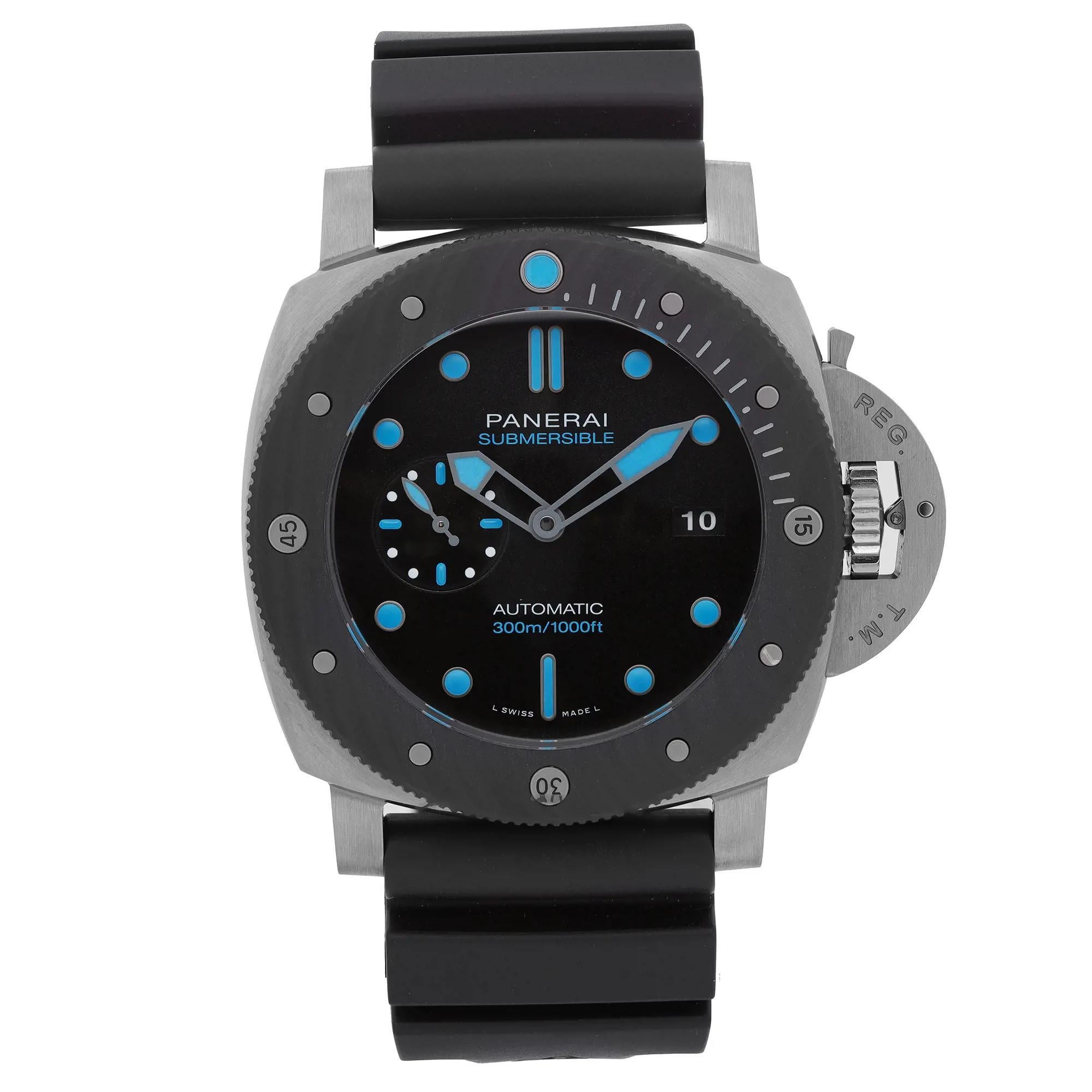 Panerai Submersible BMG-Tech Steel Black Dial Automatic Men Watch PAM00799