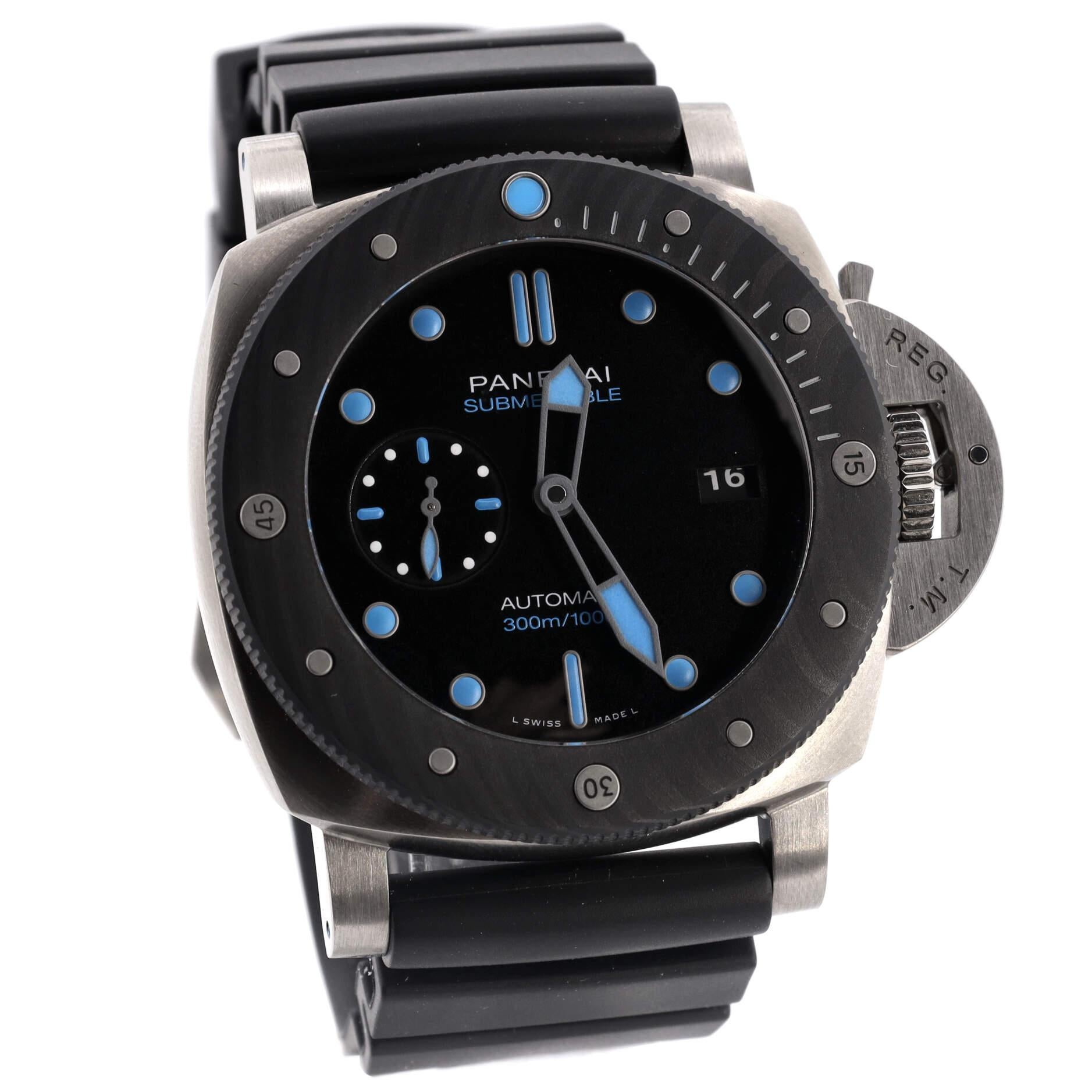 Panerai Submersible BMG-TECH Automatikuhr aus Polycarbonat und Titan im Zustand „Gut“ in New York, NY