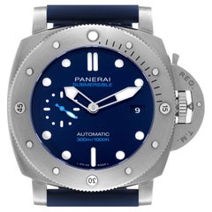 Panerai Submersible BMG-TECH Blue Dial Mens Watch PAM00692 Box Card