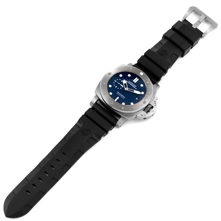 Panerai Submersible BMG-TECH Blue Dial Mens Watch PAM00692 Box Papers For Sale 1
