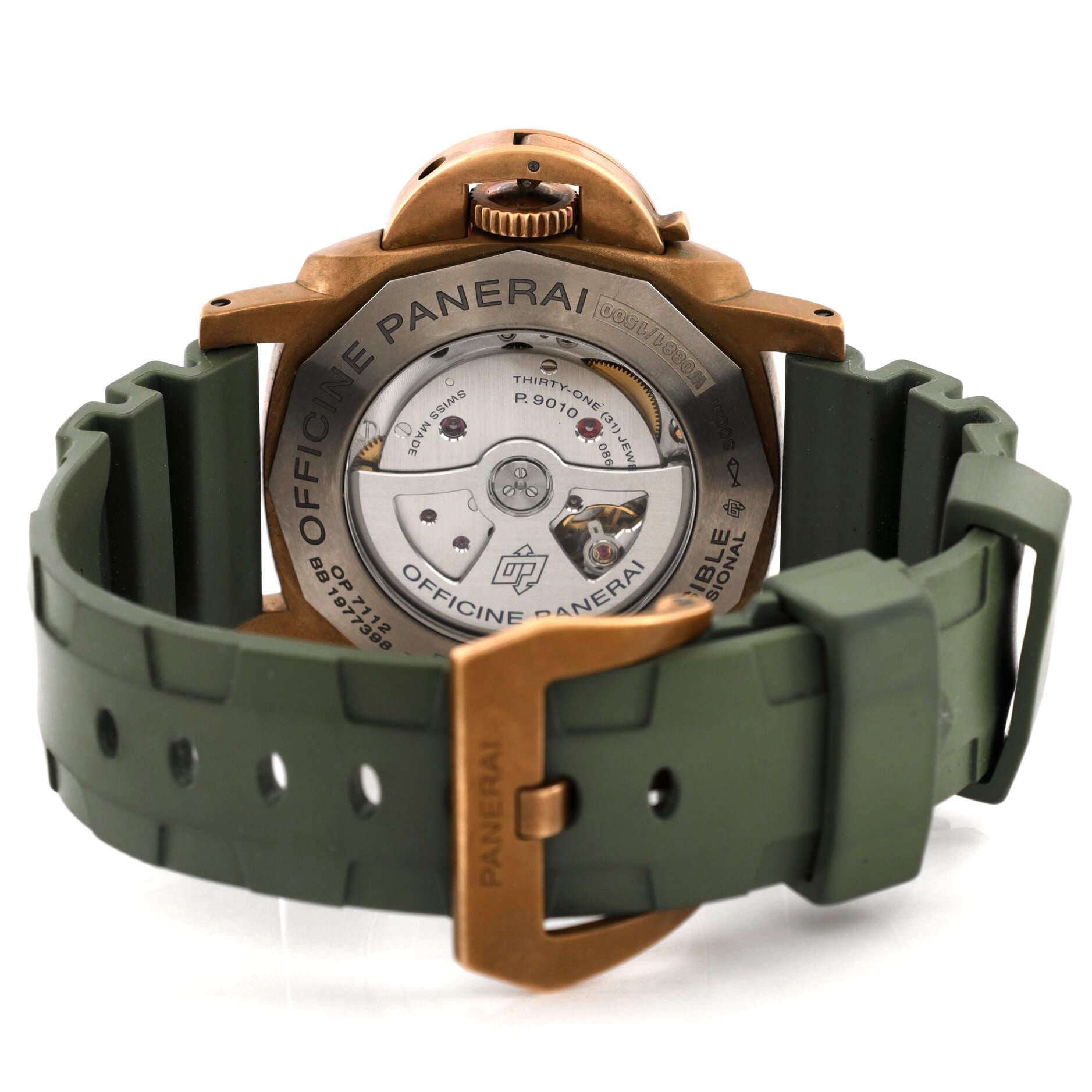 Panerai Submersible Bronzo 3 Days Automatic Watch Bronze with Ceramic and Rubber 1