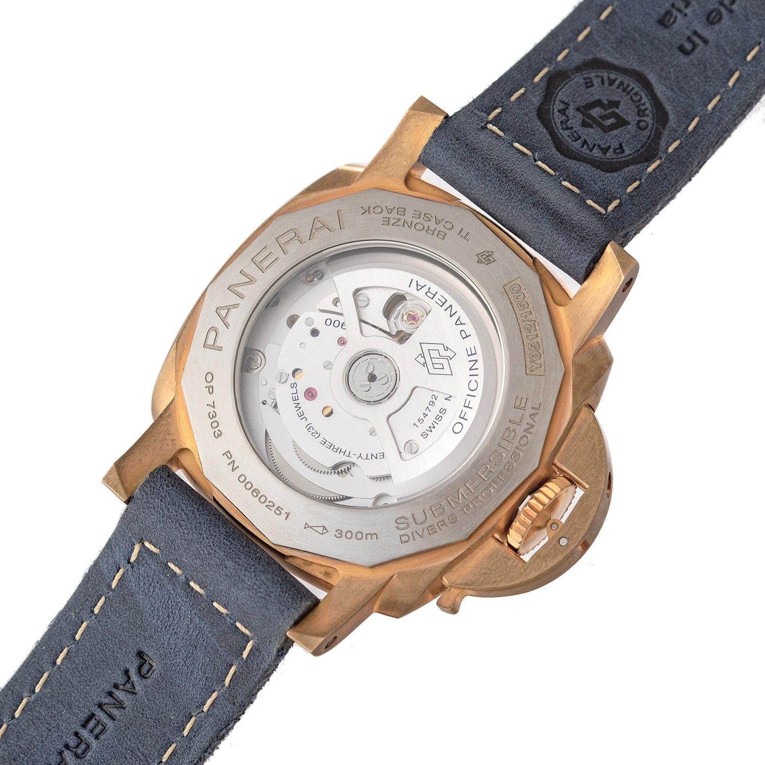 Panerai Submersible Bronzo Blu Abisso Réf. PAM01074 Excellent état à Palm Beach, FL