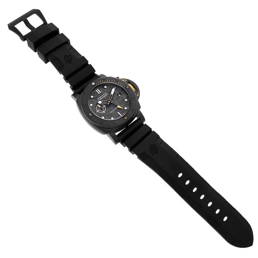 Panerai Submersible GMT Navy Seals Carbotech Mens Watch PAM01324 Unworn 1