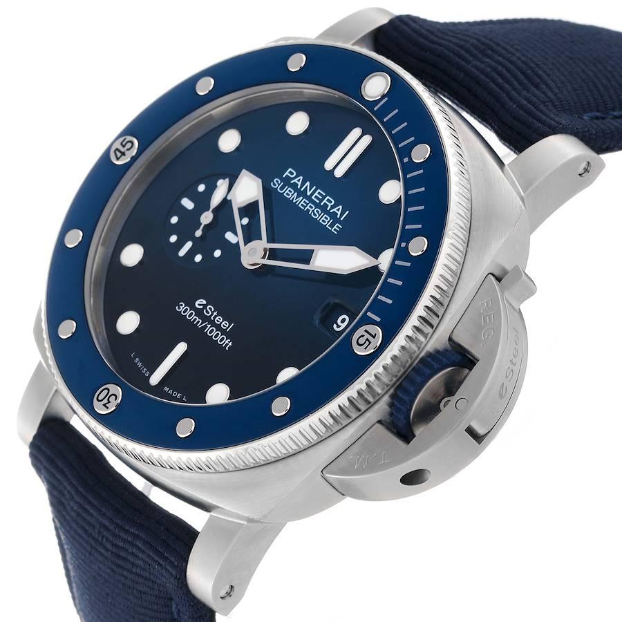 Panerai Submersible Quarantaquattro Blu Profondo Mens Watch PAM01289 Unworn In Excellent Condition For Sale In Atlanta, GA