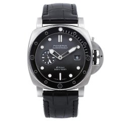 Montre Panerai Submersible QuarantaQuattro à cadran gris Esteel avec cadran automatique PAM01288