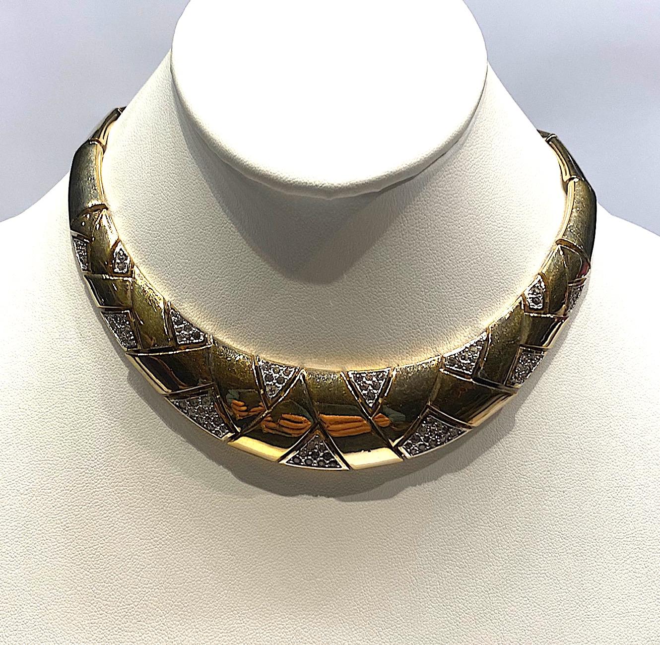 Panetta 1980s Art Deco Style Necklace In Good Condition In New York, NY