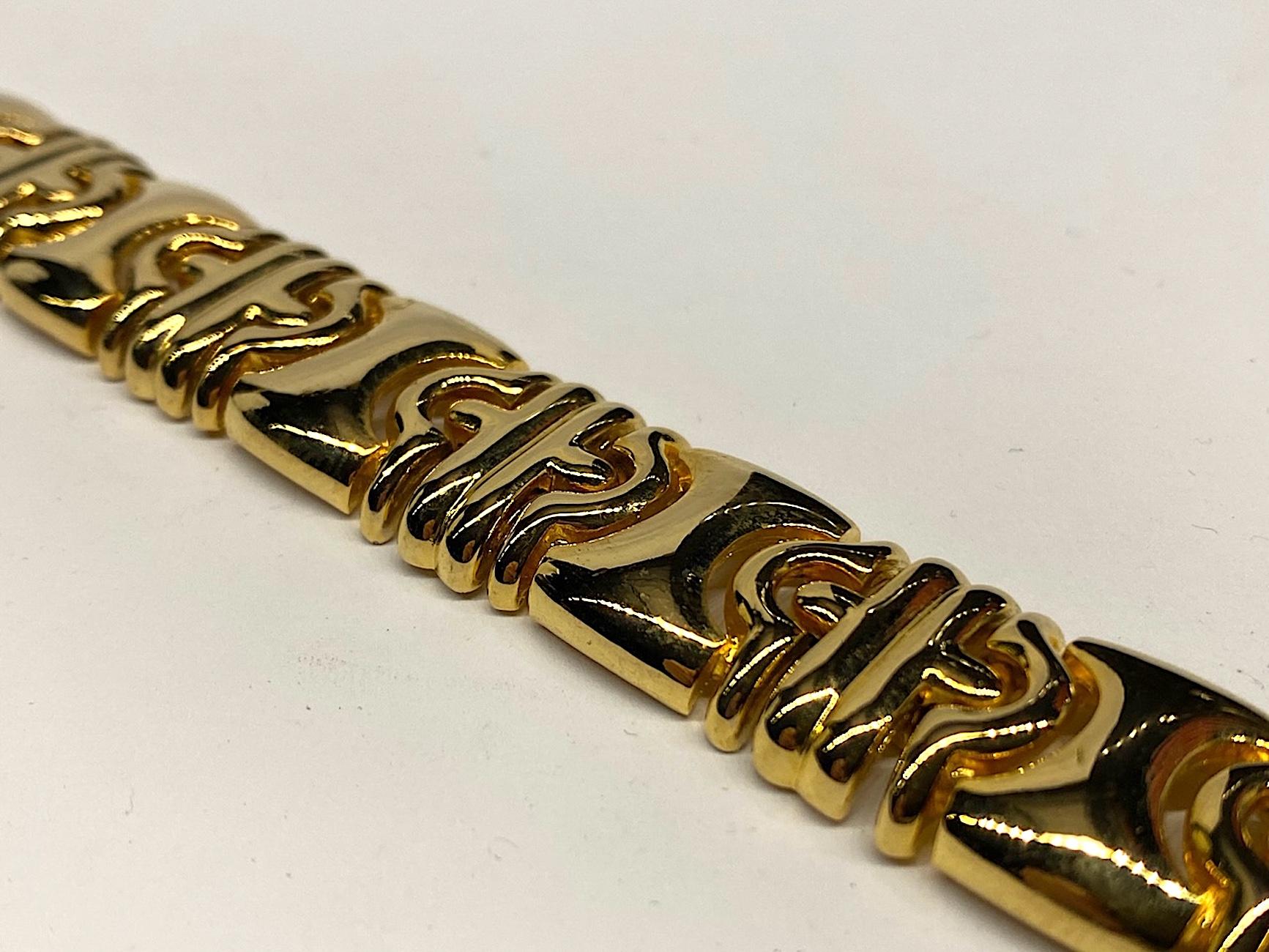 Panetta 1980s Parentesi Link Gold Bracelet 5