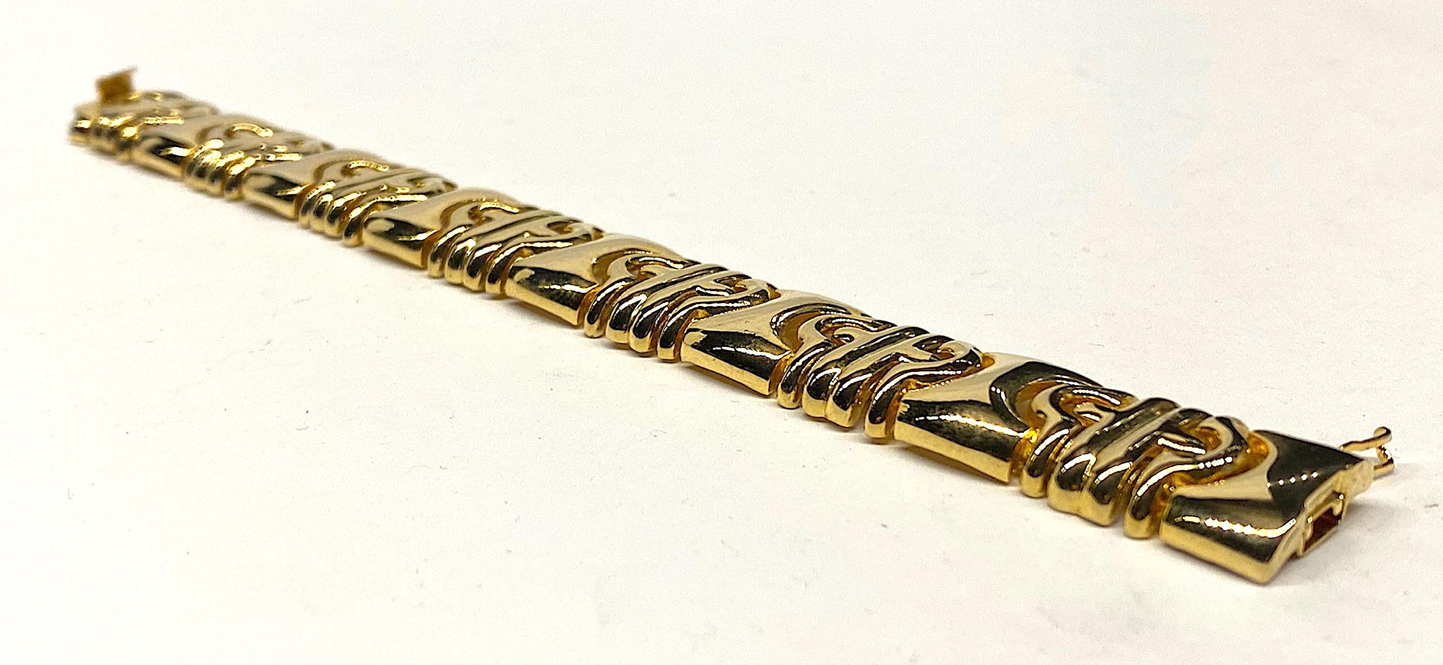 Panetta 1980s Parentesi Link Gold Bracelet 4