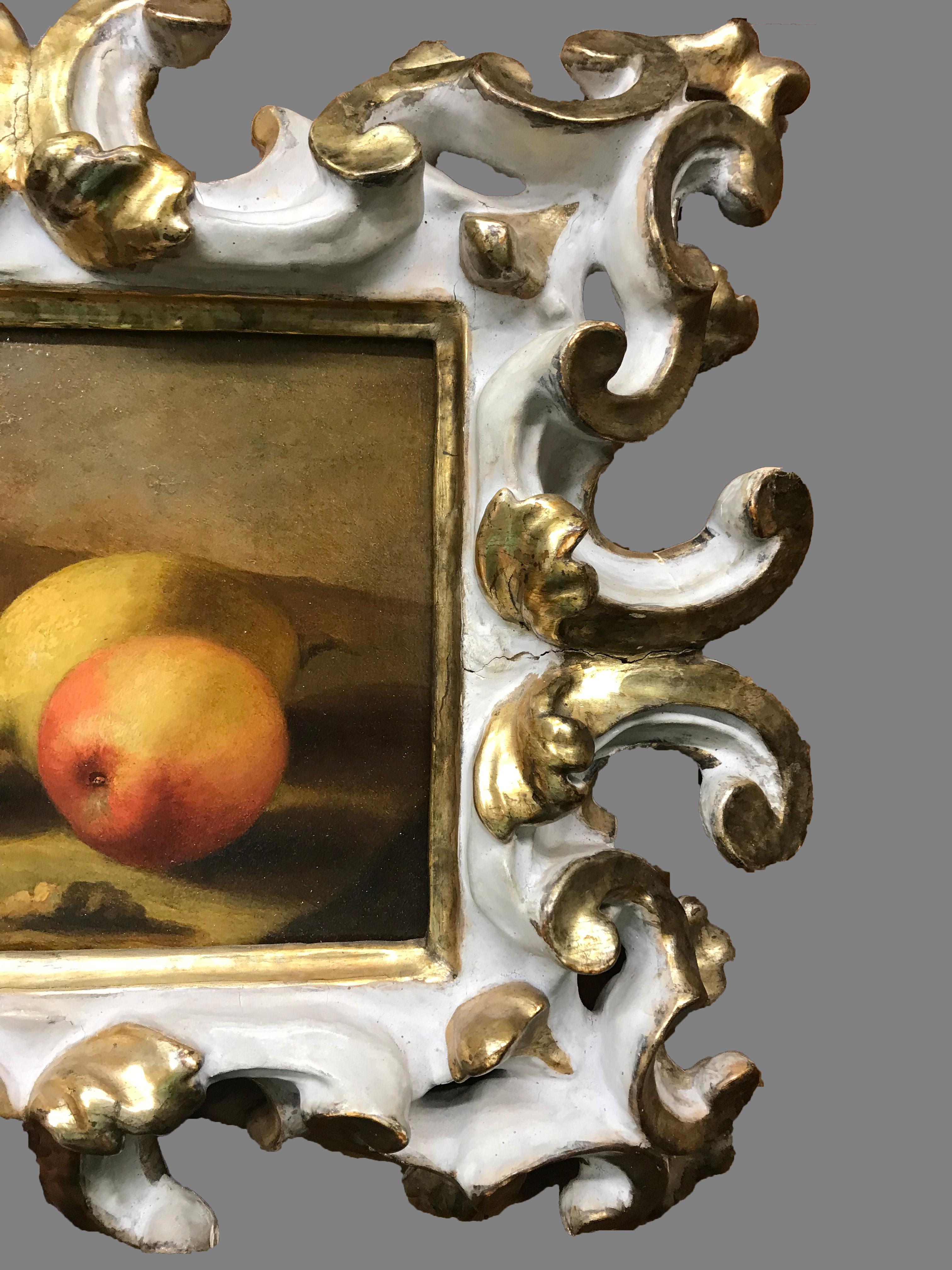 17th Century by Panfilo Nuvolone Still Life Oil on Slate For Sale 5