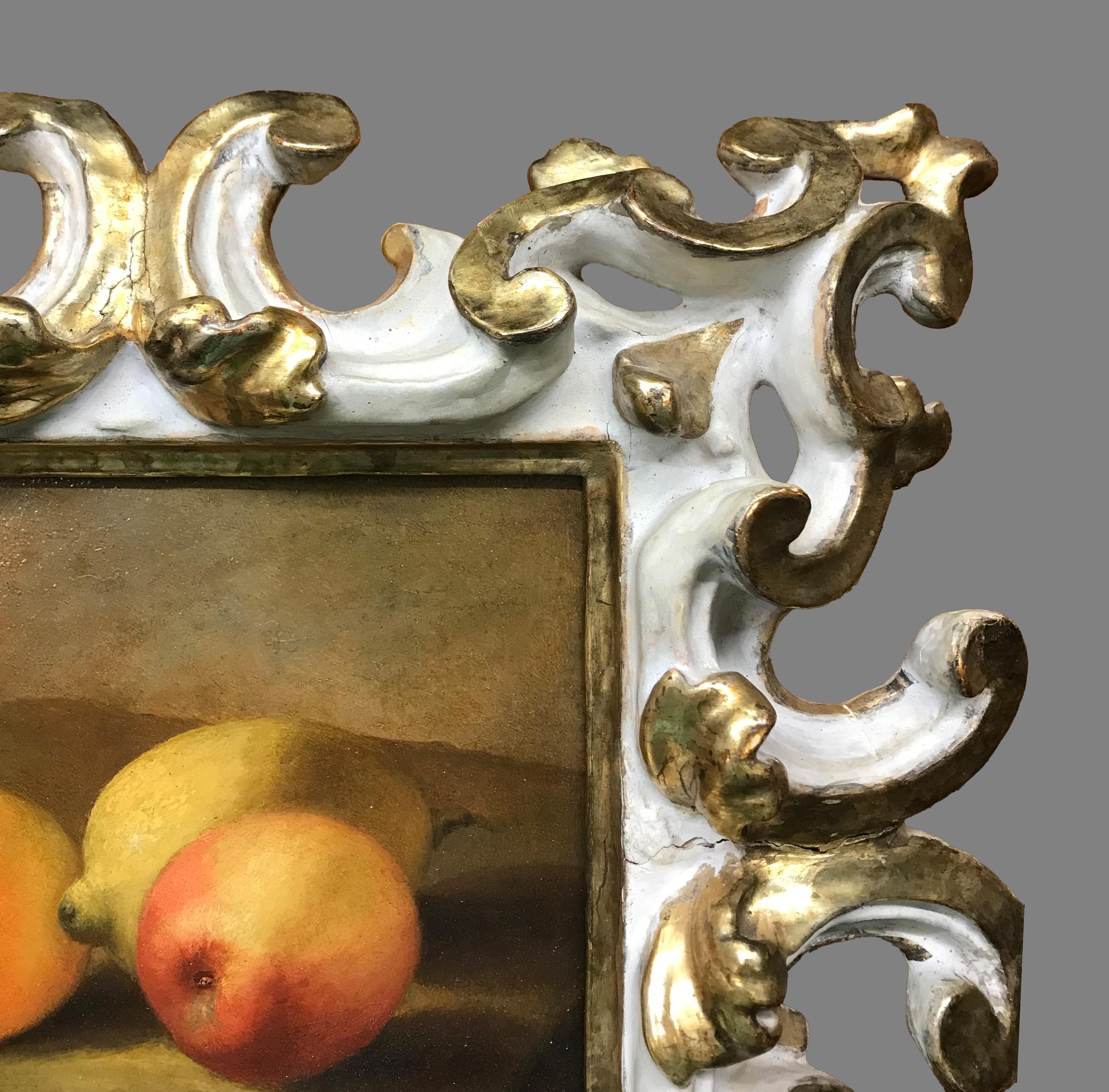 17th Century by Panfilo Nuvolone Still Life Oil on Slate For Sale 6