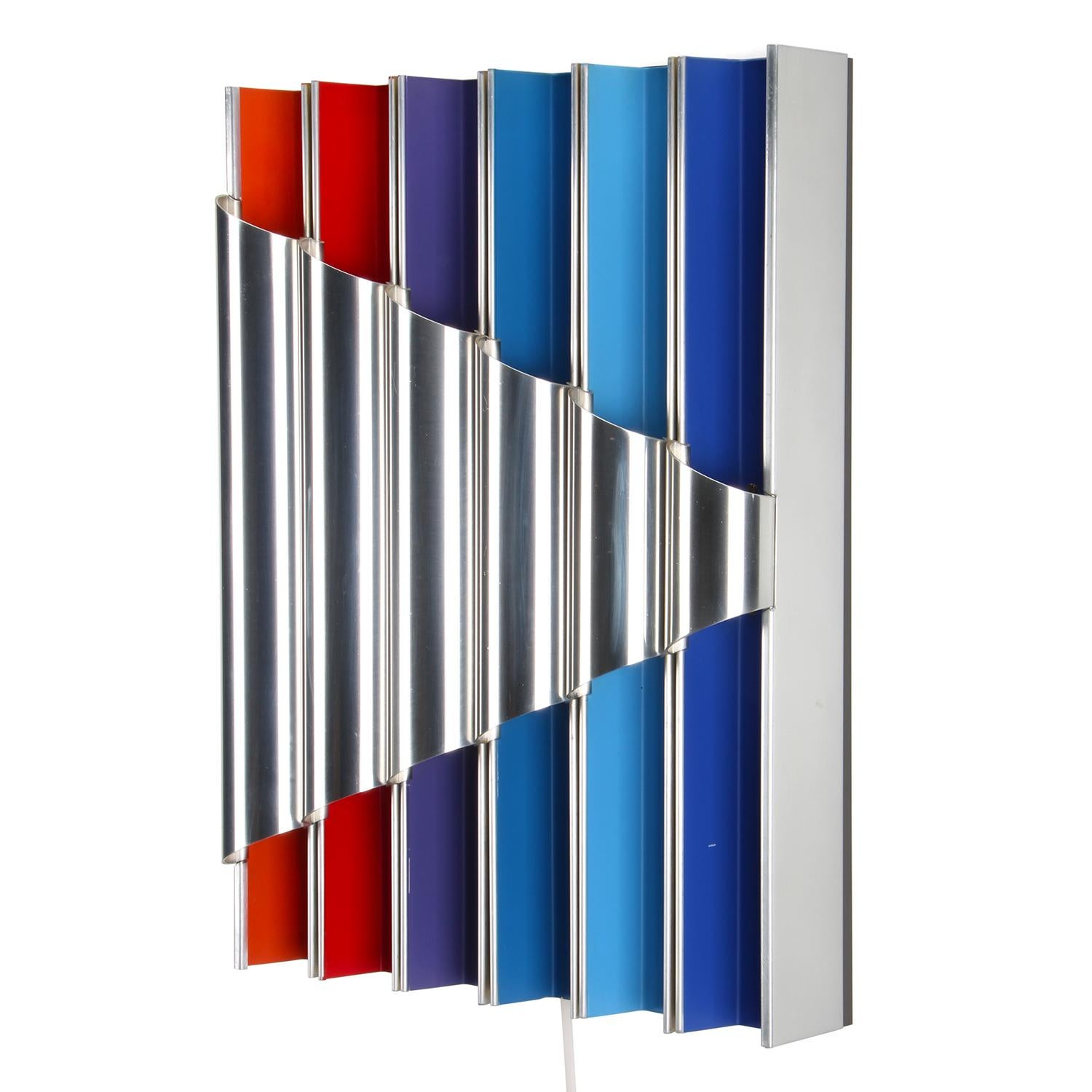 Panflute Extremely Rare Wall Piece by Bent Karlby 1968 Lyfa In Good Condition In Brondby, Copenhagen