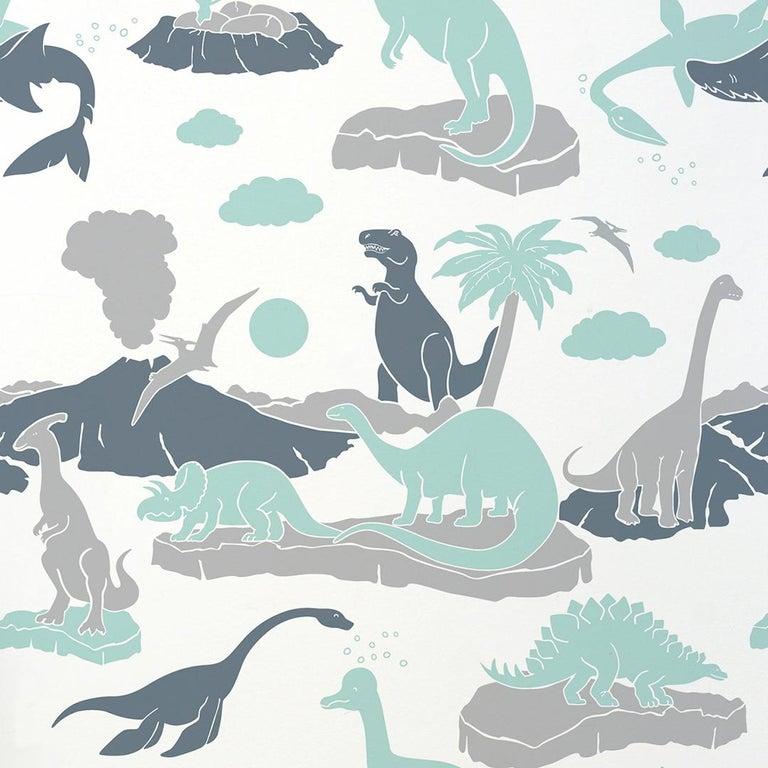 blue dinosaur wallpaper