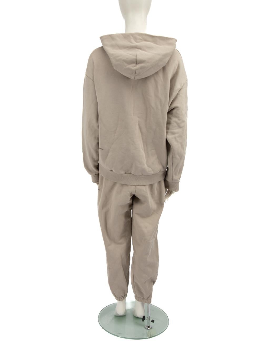Pangaia Beige Matching Tracksuit Set Size S In Good Condition For Sale In London, GB