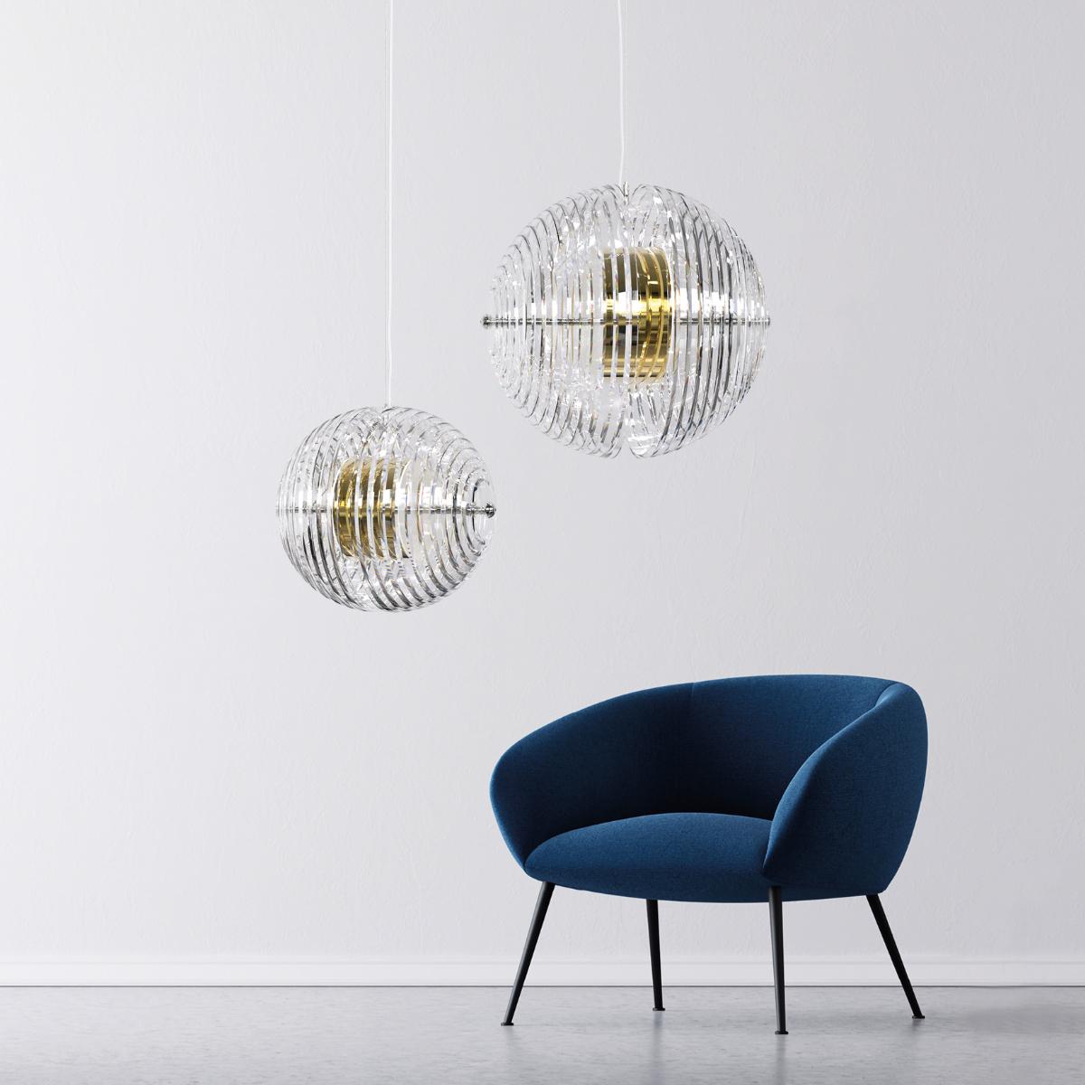 Modern Pangea Contemporary Handmade Pendant Light New Design I For Sale