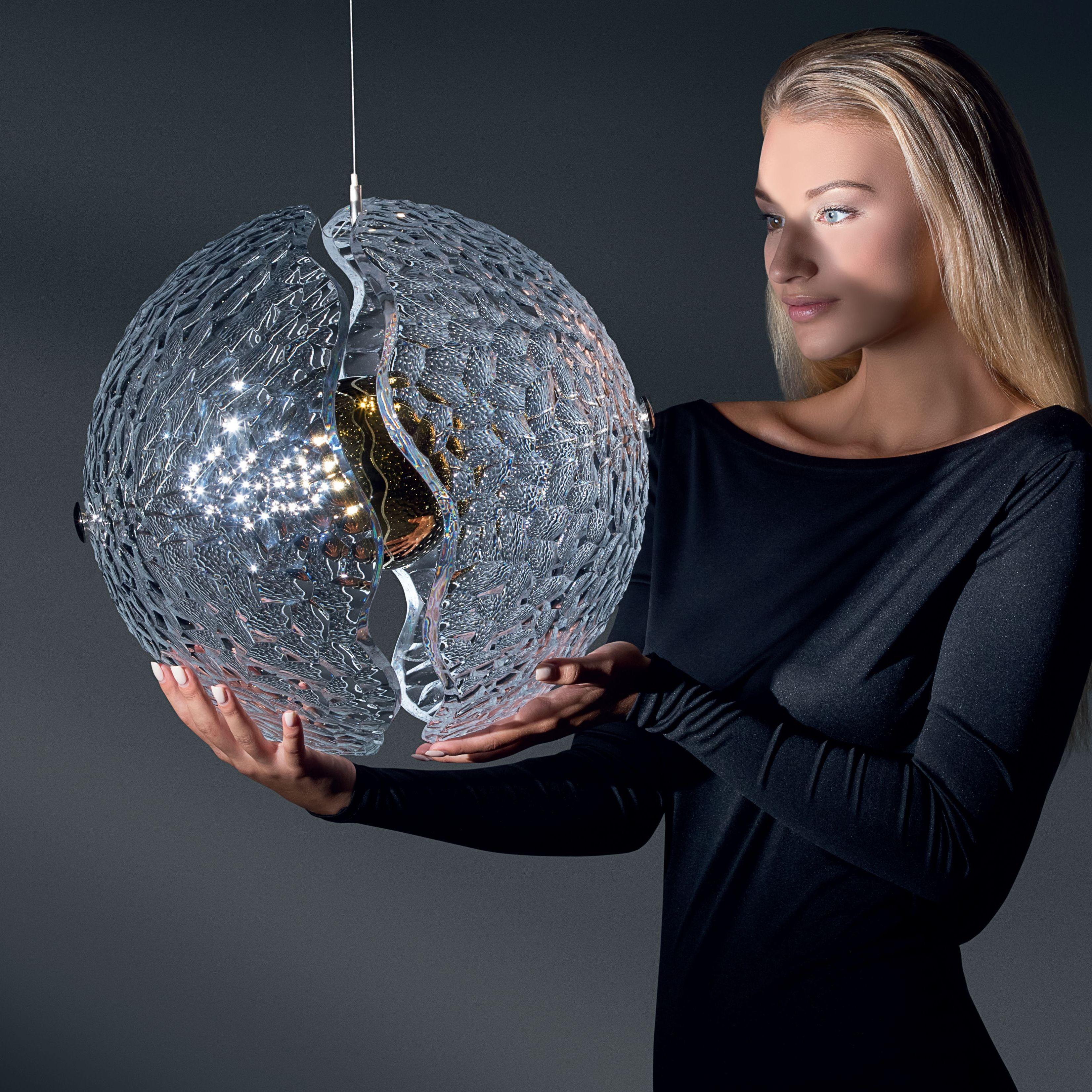 Galvanized Pangea Contemporary Handmade Pendant Light I For Sale