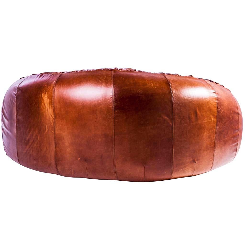 Sud-africain Canapé Pangolin en cuir plissé de style rétro contemporain par Egg Designs en vente