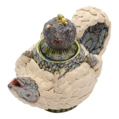 Hand-made Ceramic Pangolin Teapot, made in South Africa