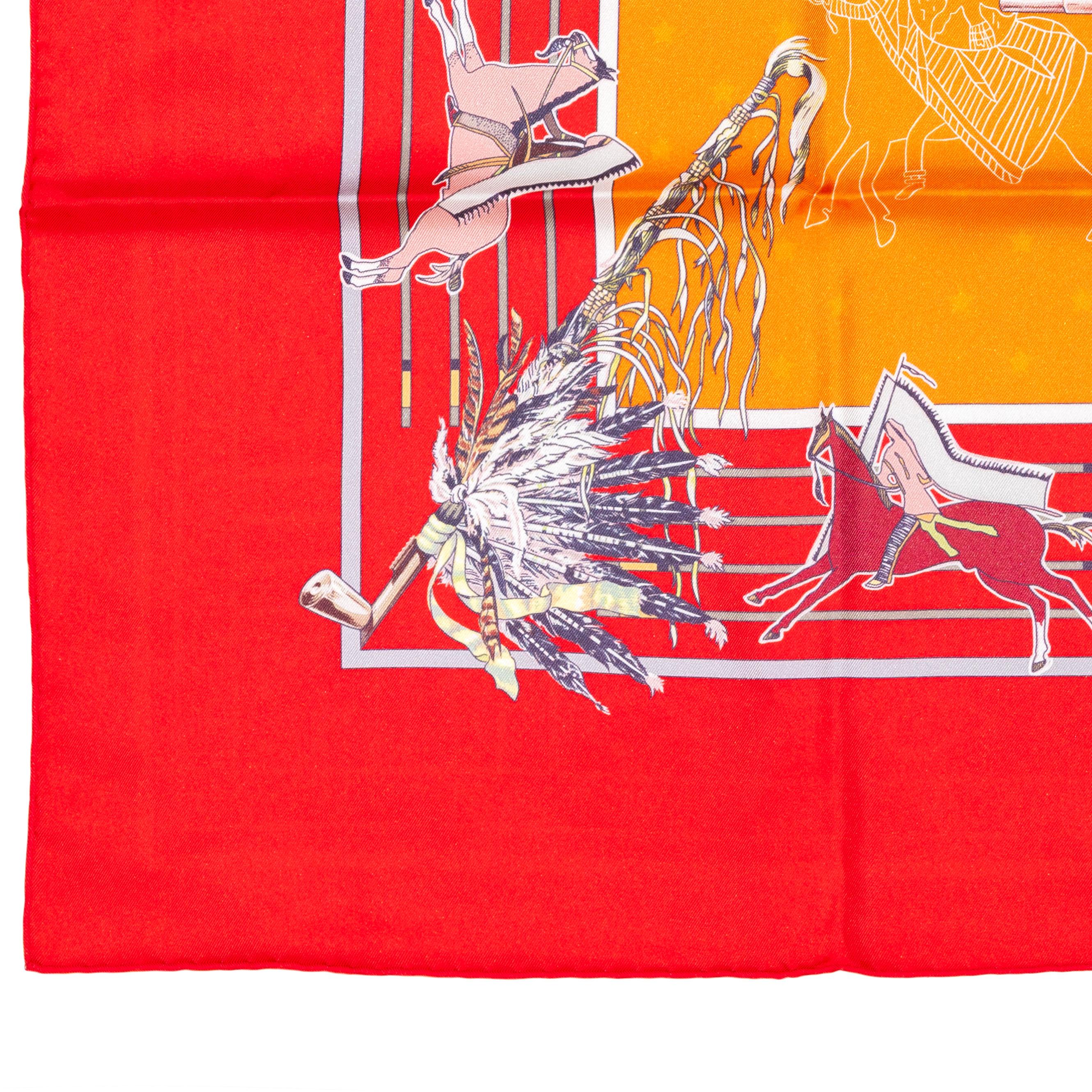 Pani La Shar Pawnee – Rouge – Orange – Vermillon – Double Face 5
