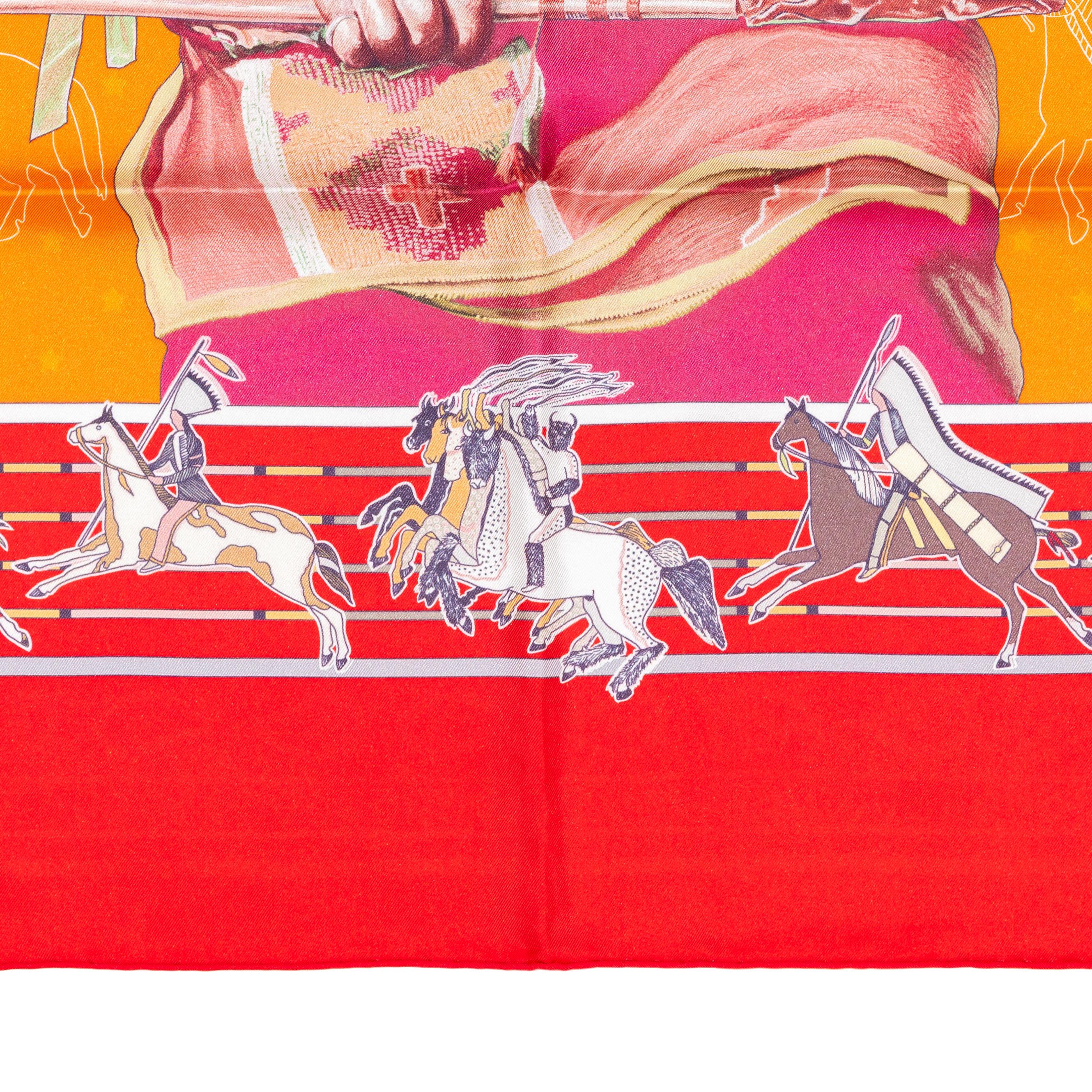 Pani La Shar Pawnee – Rouge – Orange – Vermillon – Double Face 6