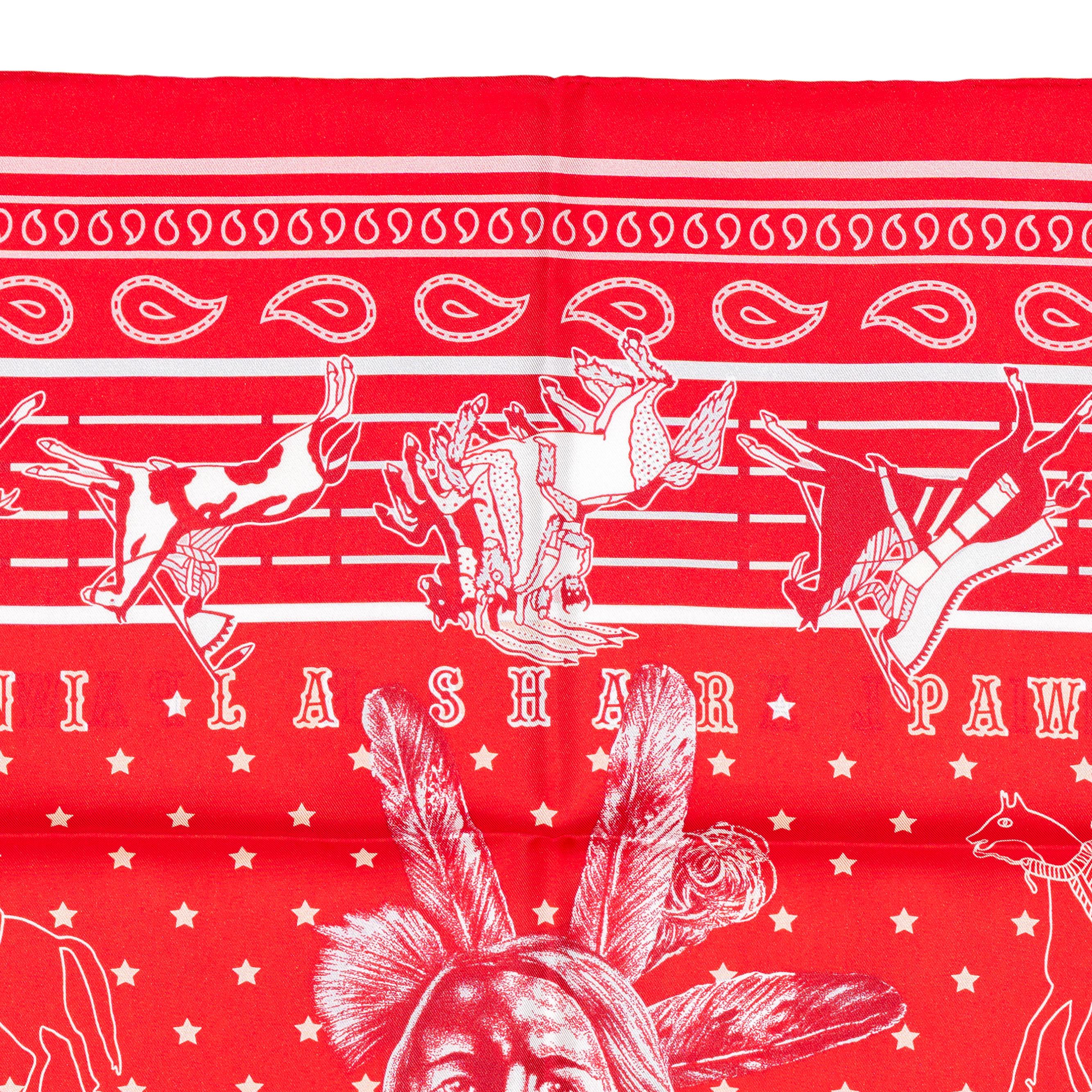 Pani La Shar Pawnee – Rouge – Orange – Vermillon – Double Face 10