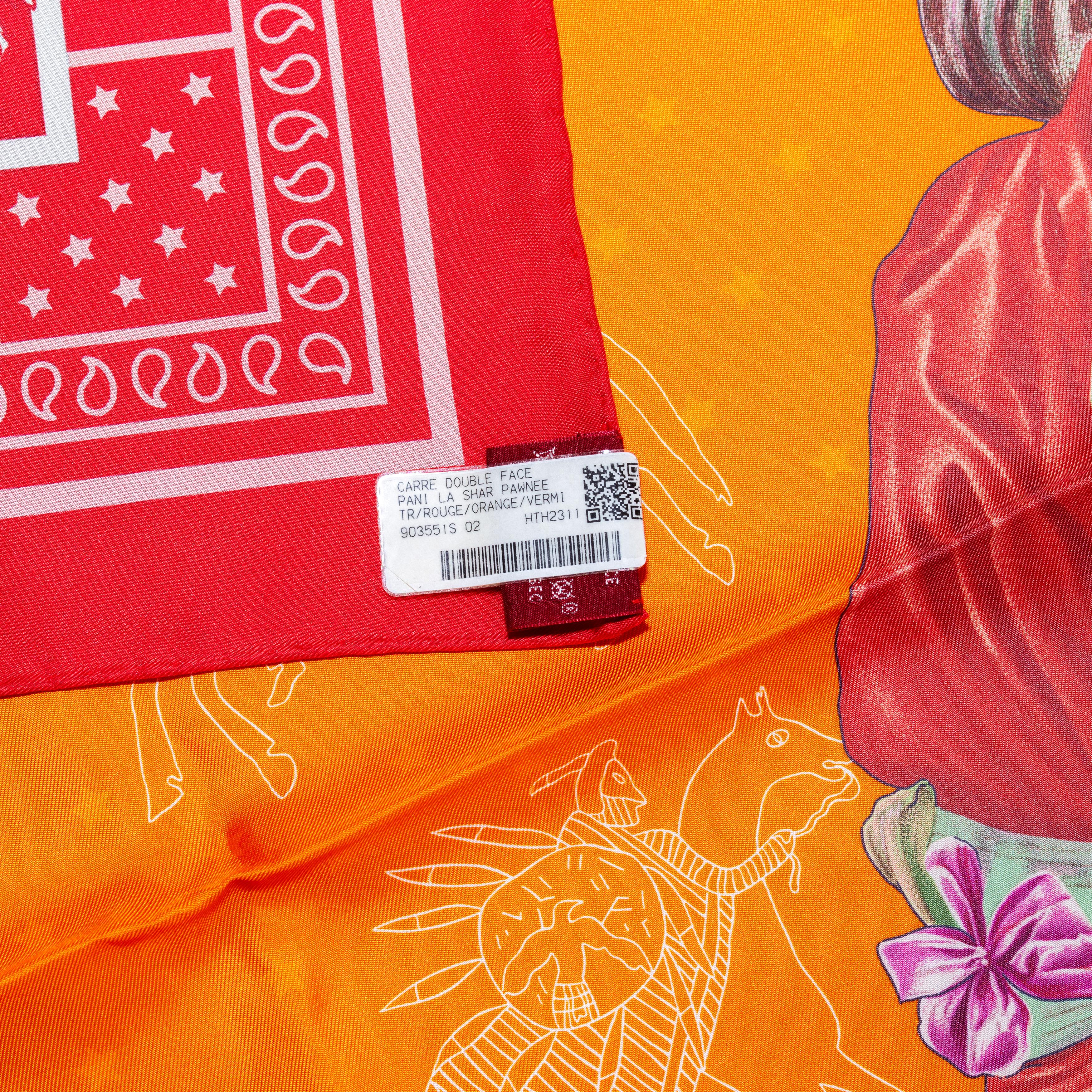 Red Pani La Shar Pawnee – Rouge – Orange – Vermillon – Double Face