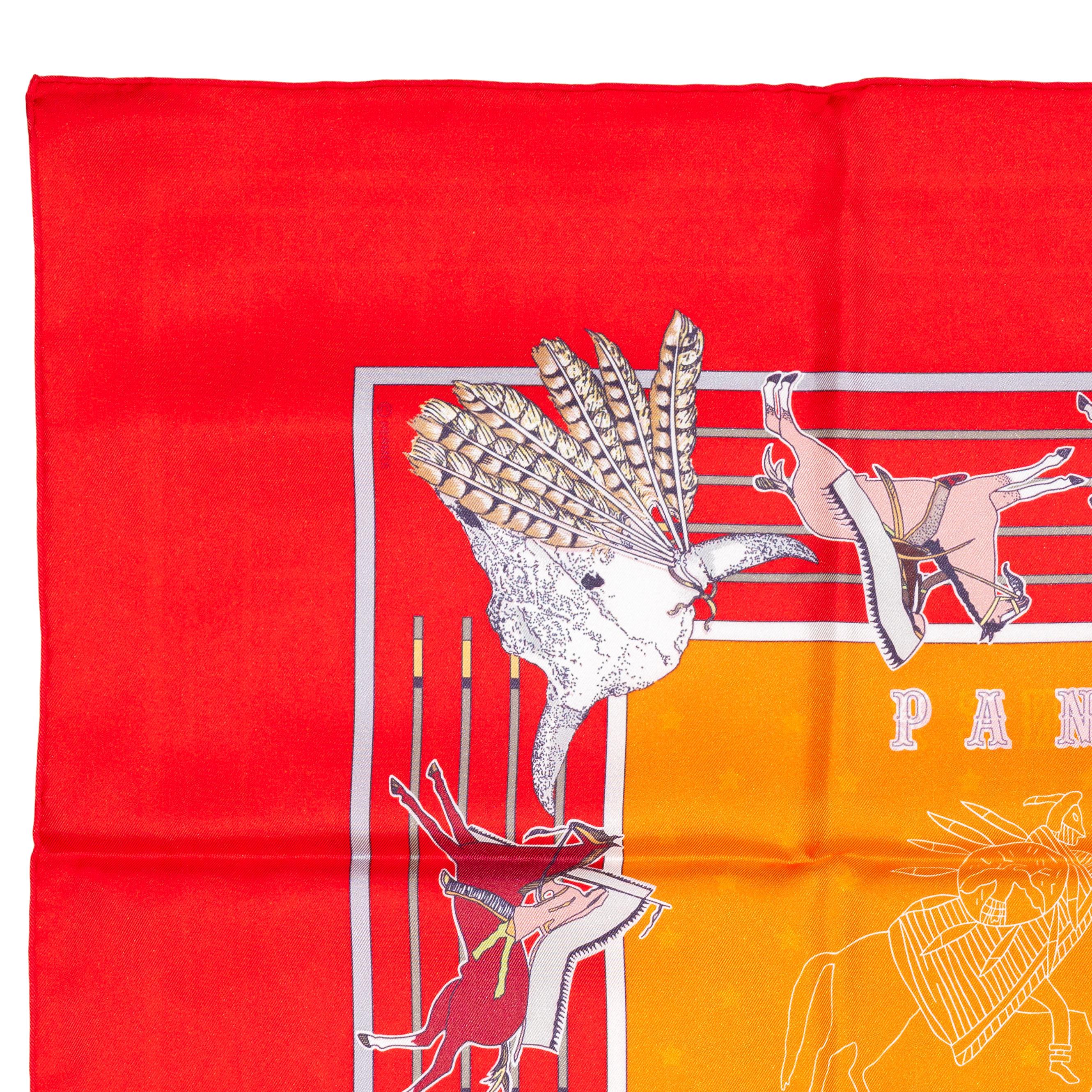 Pani La Shar Pawnee – Rouge – Orange – Vermillon – Double Face In New Condition In Ottawa, CA
