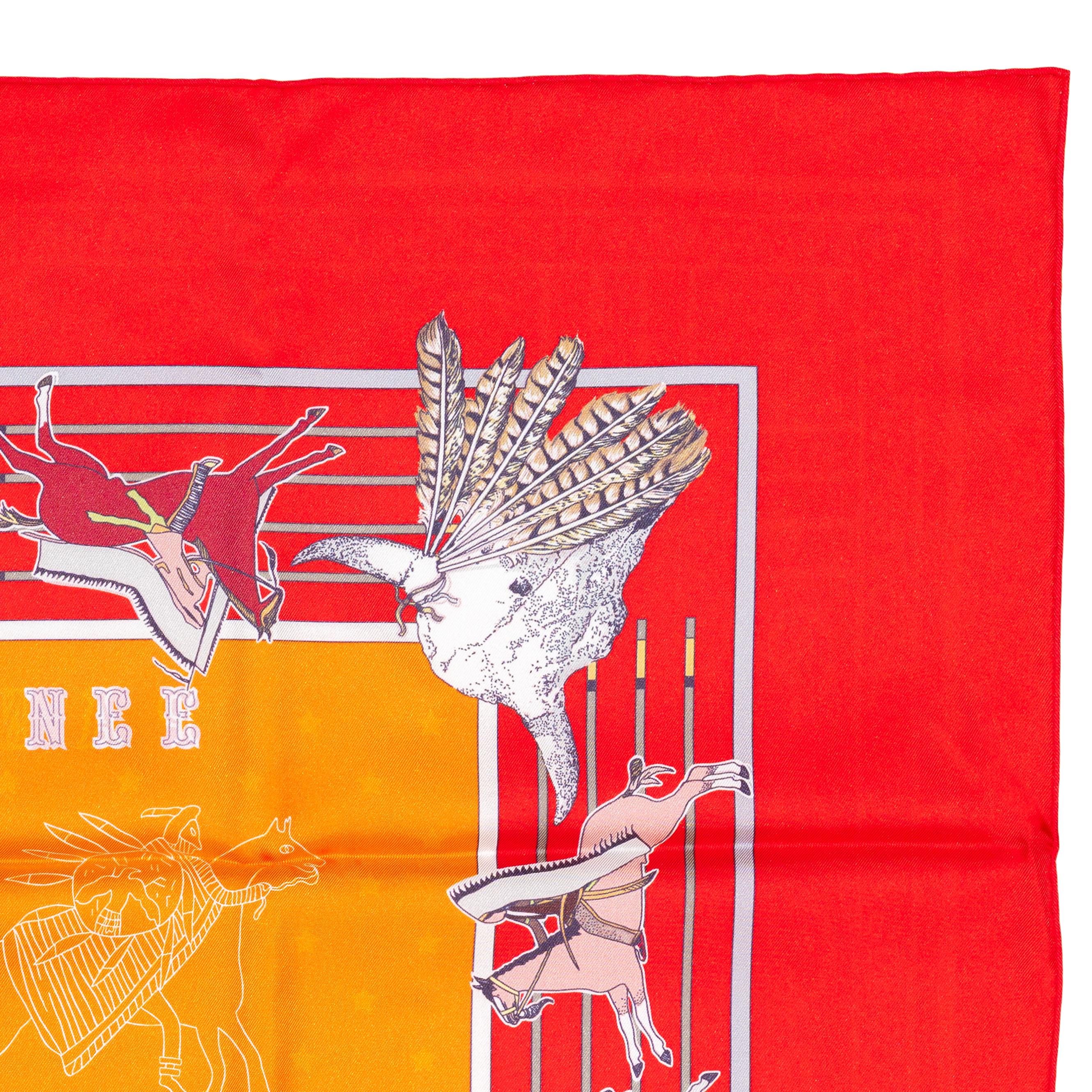 Pani La Shar Pawnee – Rouge – Orange – Vermillon – Double Face 1