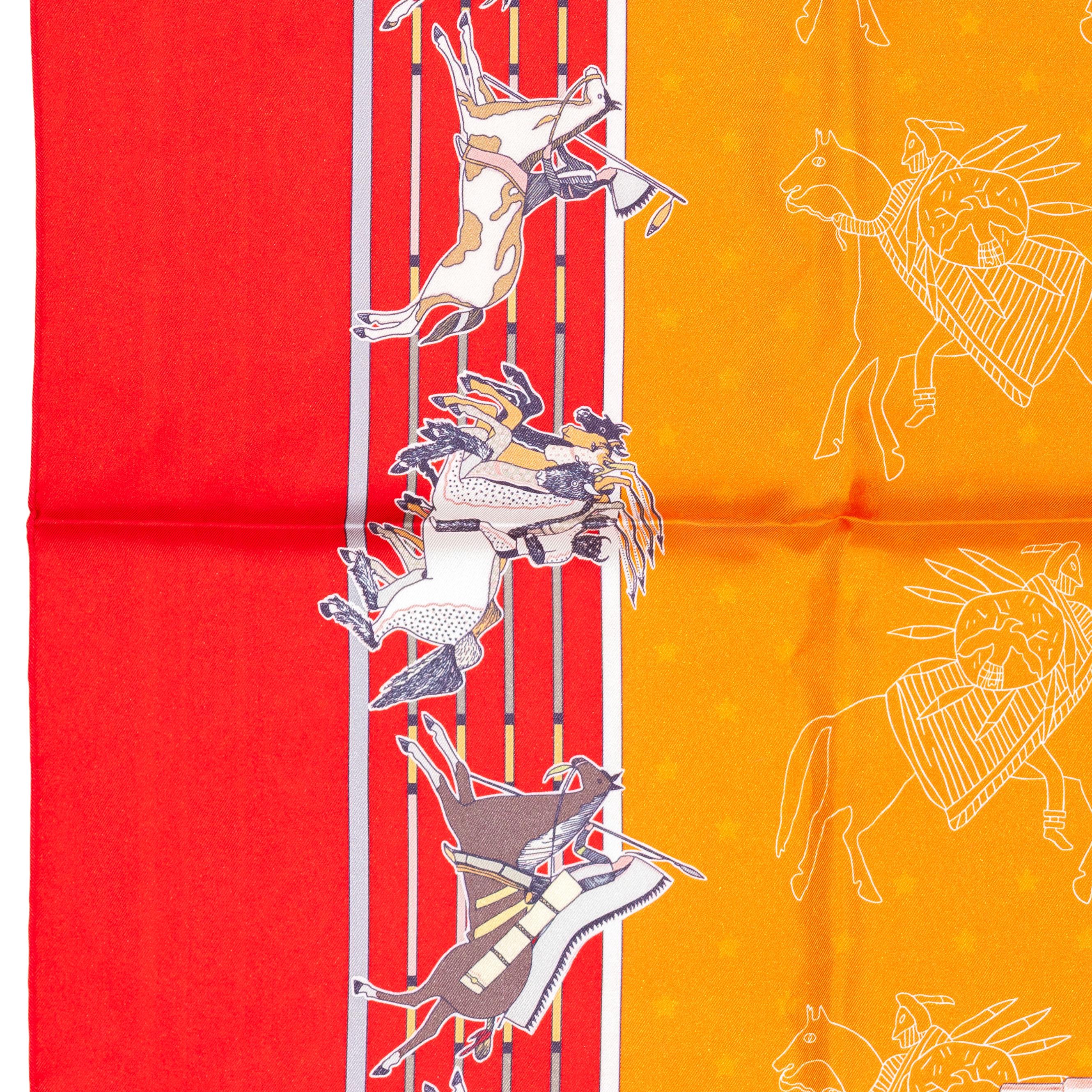 Pani La Shar Pawnee – Rouge – Orange – Vermillon – Double Face 2