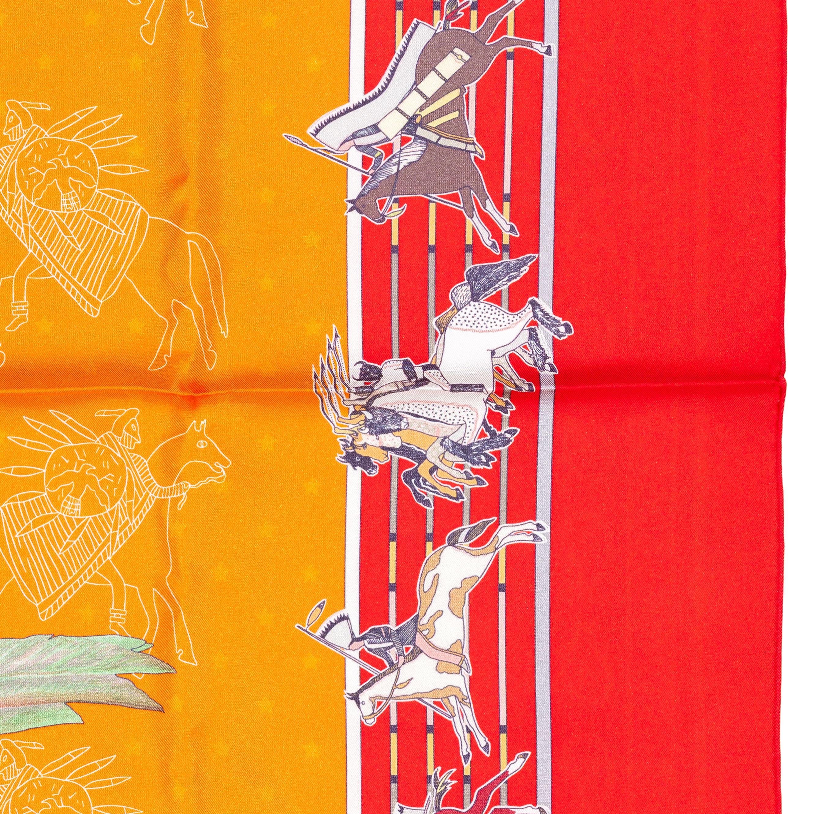 Pani La Shar Pawnee – Rouge – Orange – Vermillon – Double Face 4