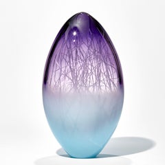 Panicum in Indigo and Pale Turquiose, a Unique Sculpture by Enemark & Thompson